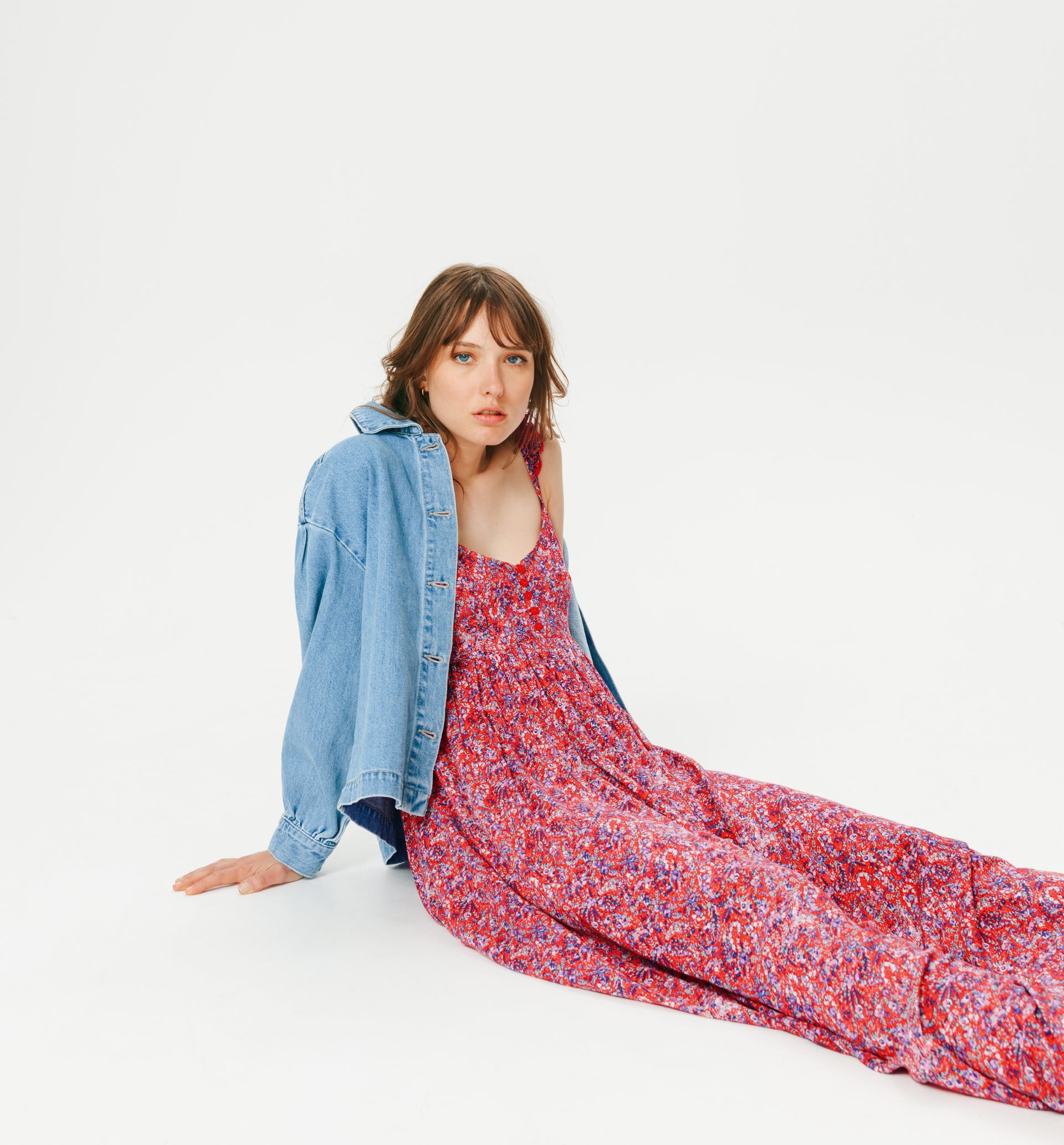 Long patterned dress