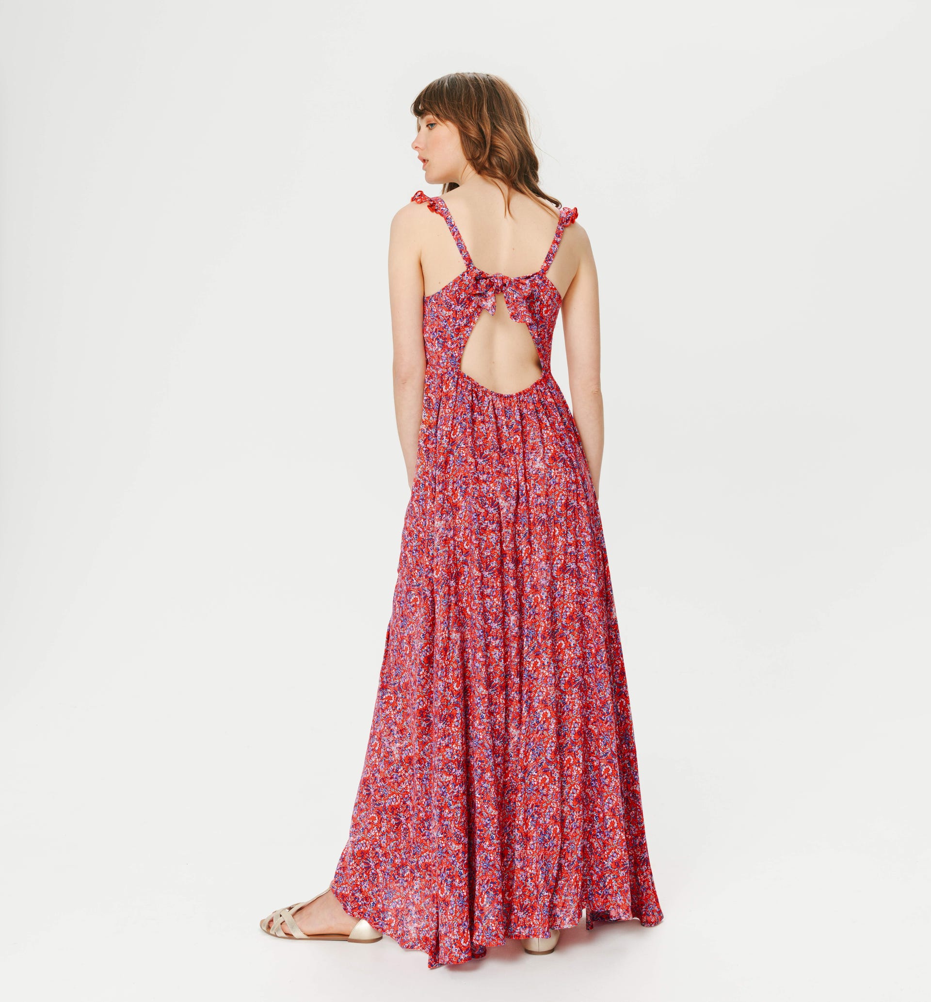 Long patterned dress