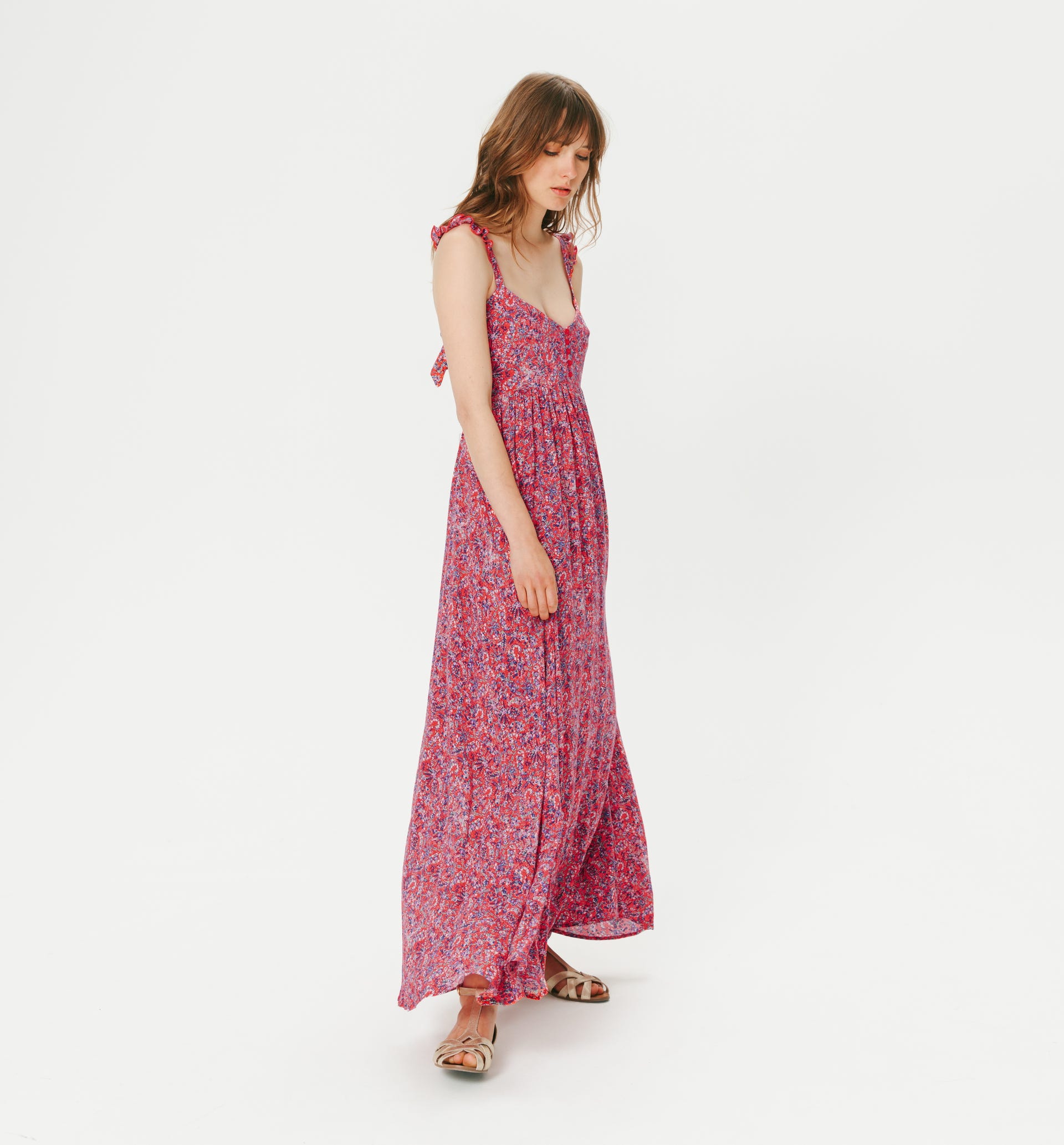Long patterned dress