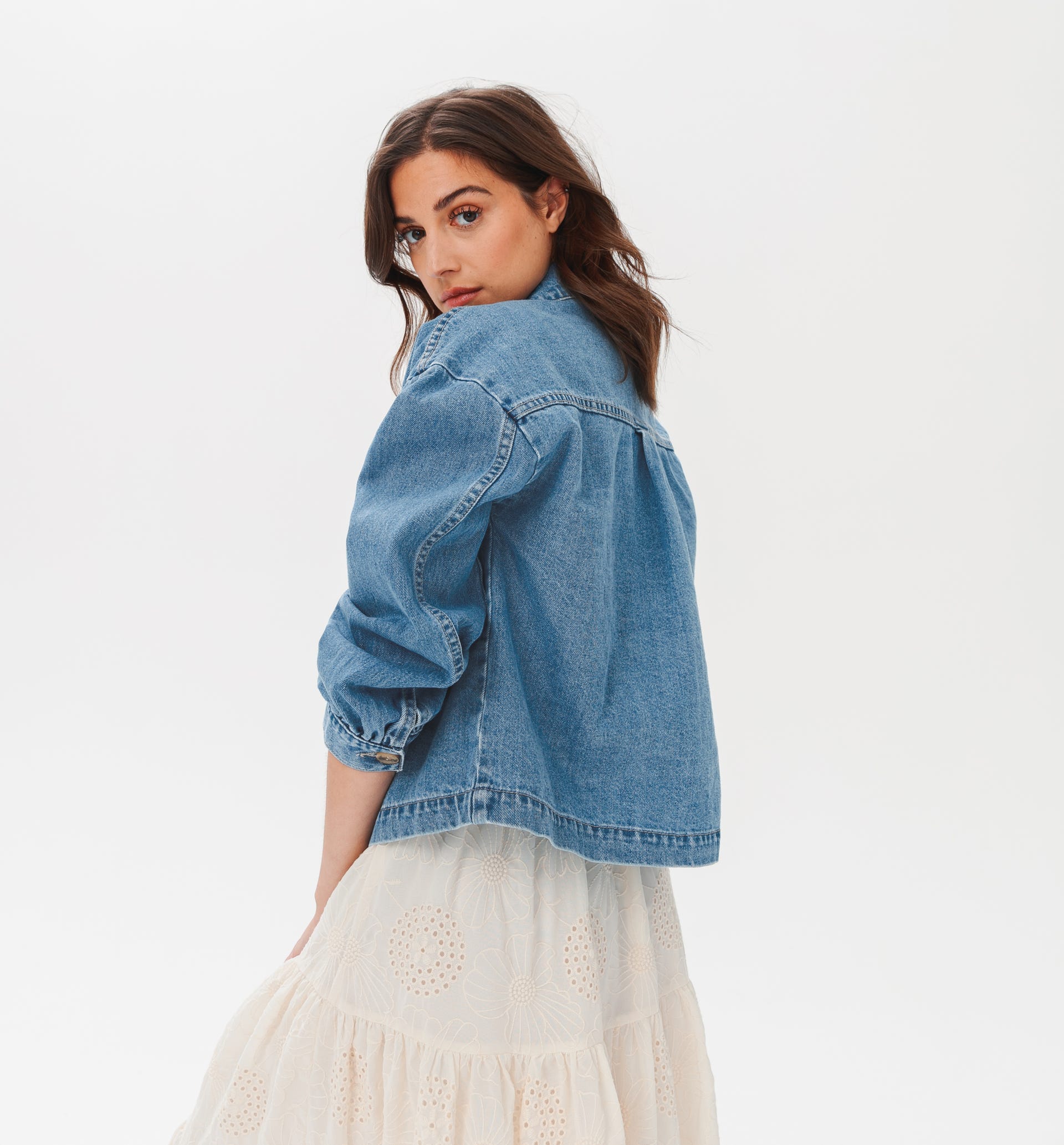 Oversized denim jacket