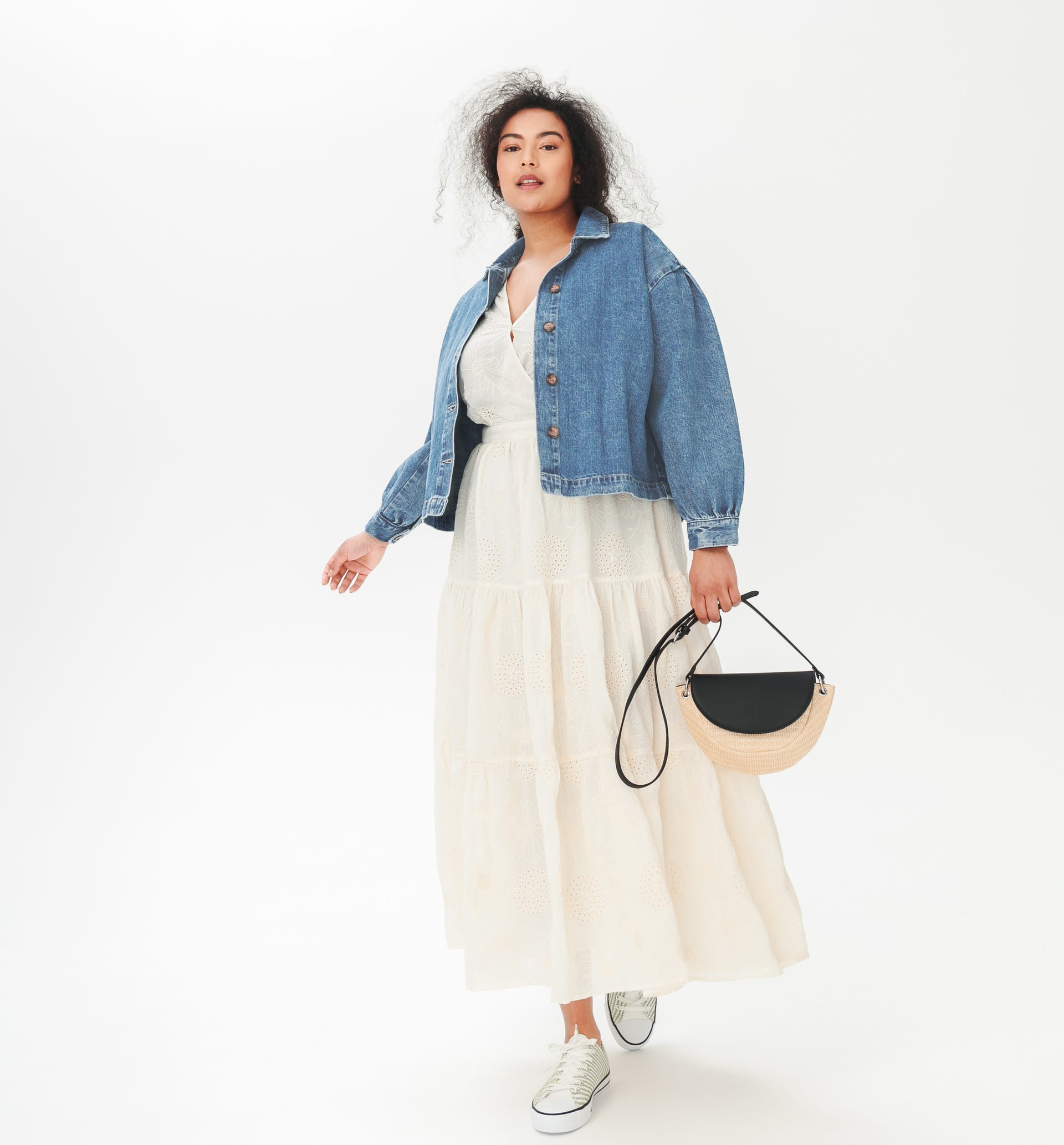 Oversized denim jacket