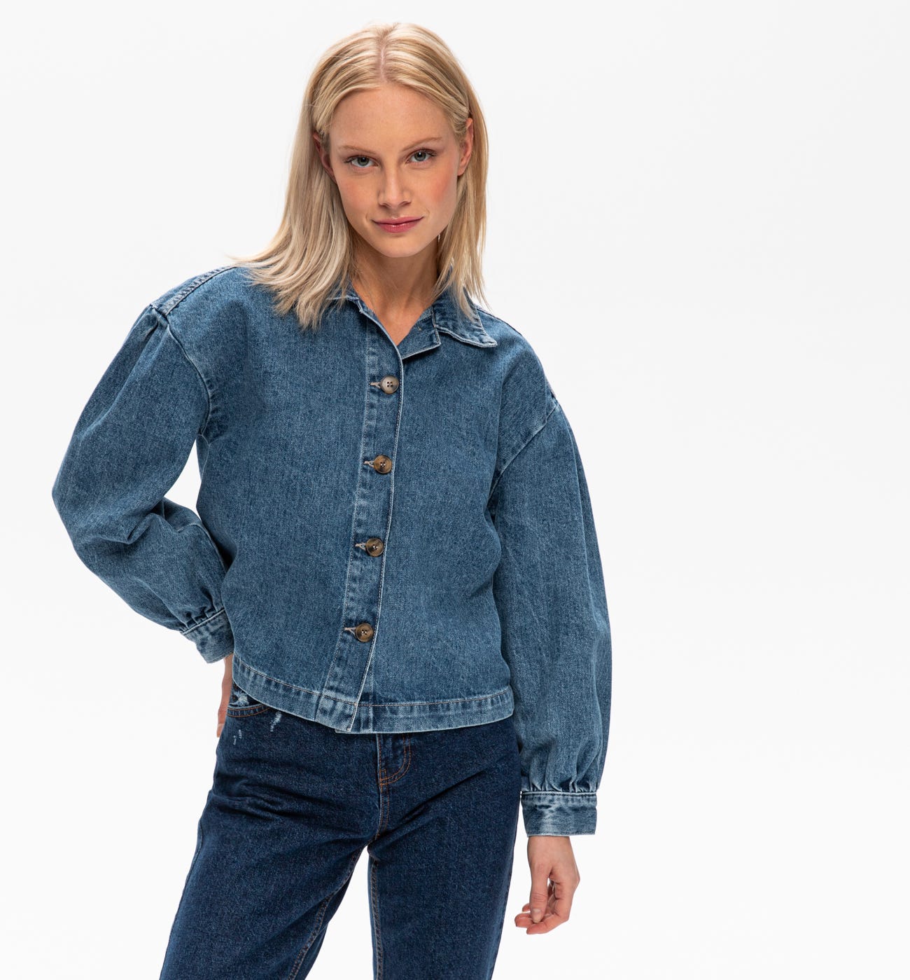 Oversized denim jacket