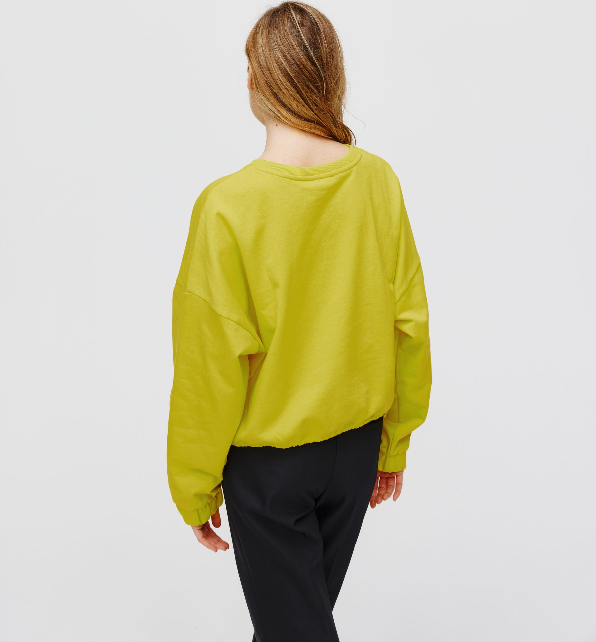 Sweatshirt mit Flockprint