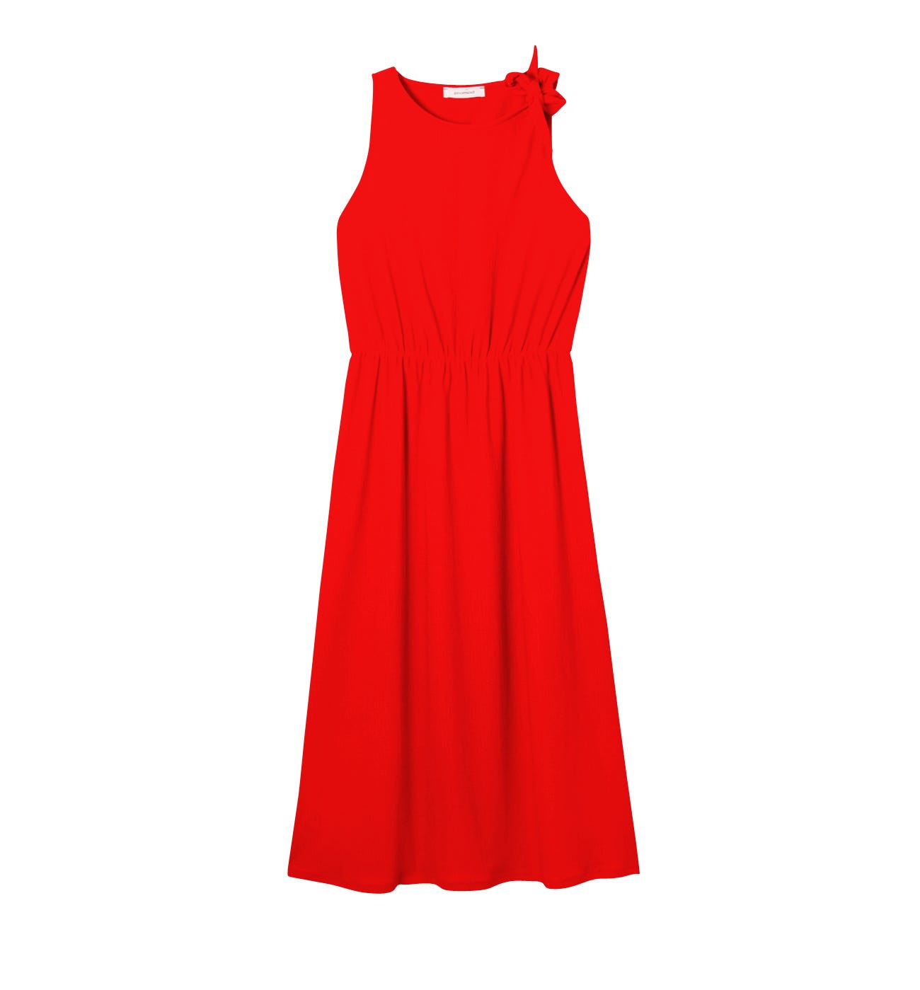 Tie-shoulder dress