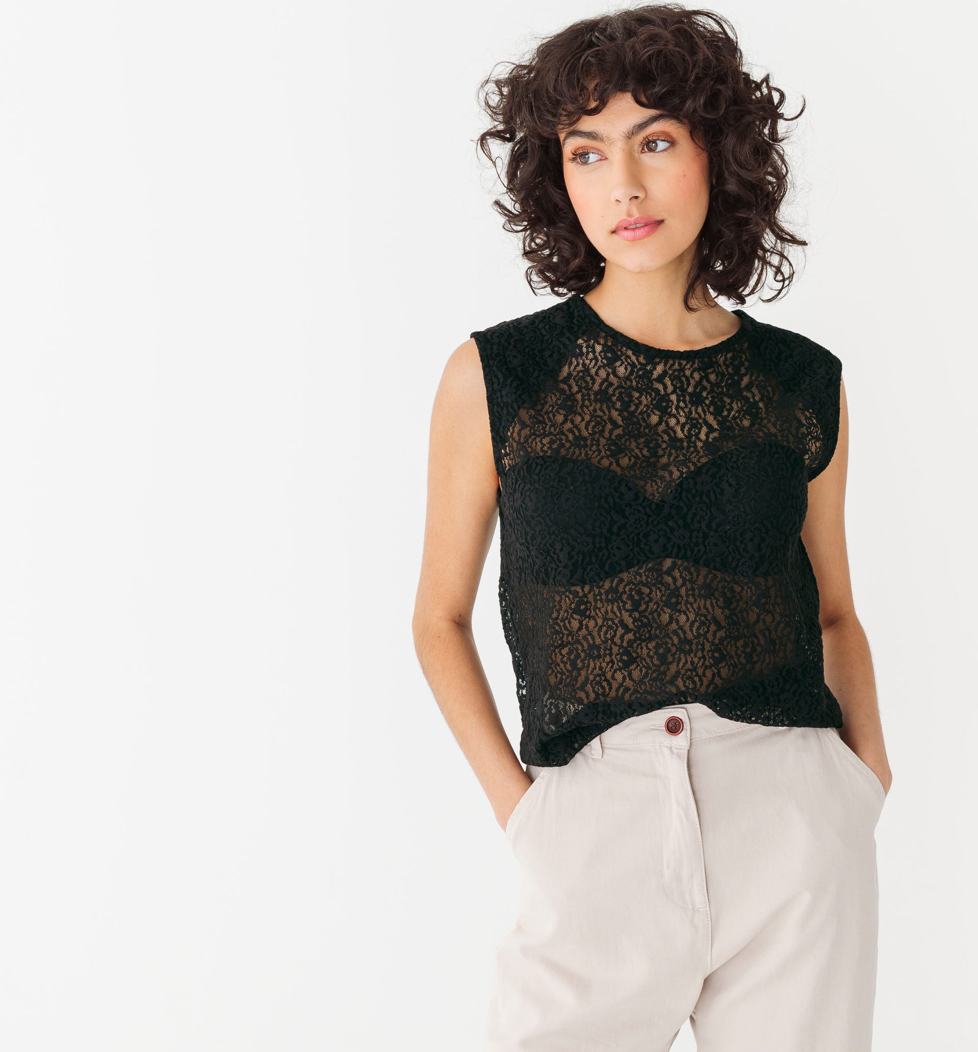 Blusa in pizzo