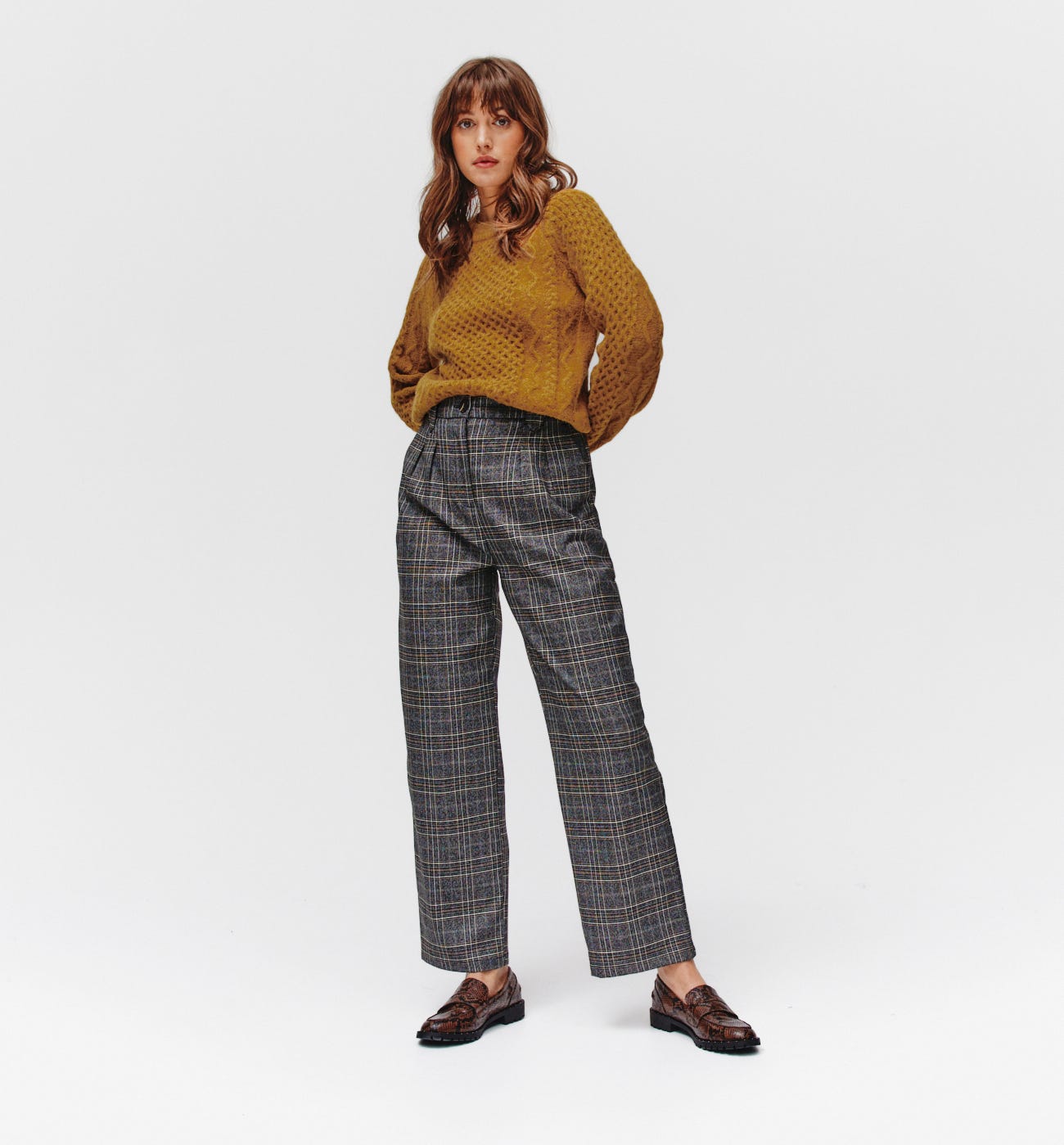 Pull torsadé fantaisie Femme