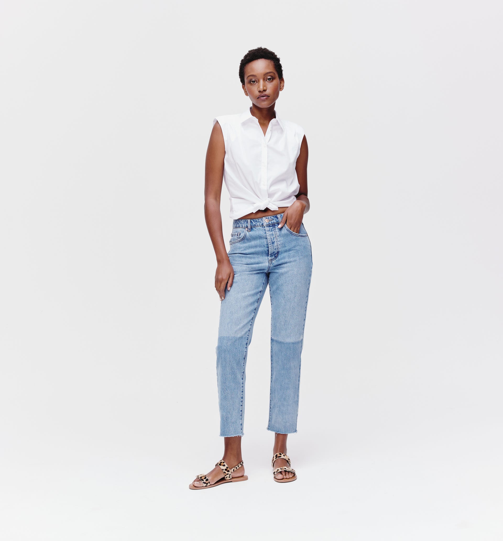 Camicia con spalline imbottite