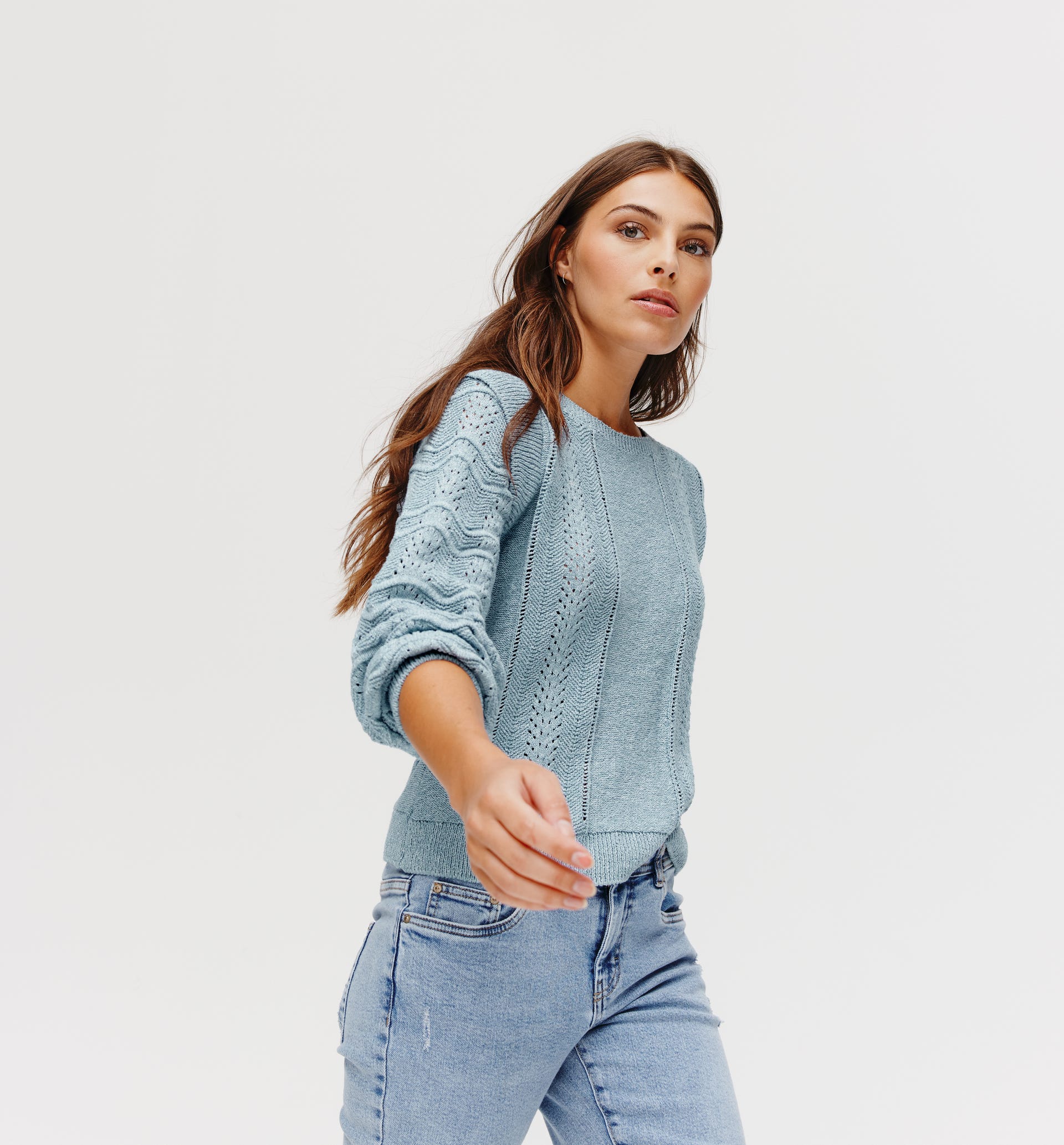 Openwork jumper