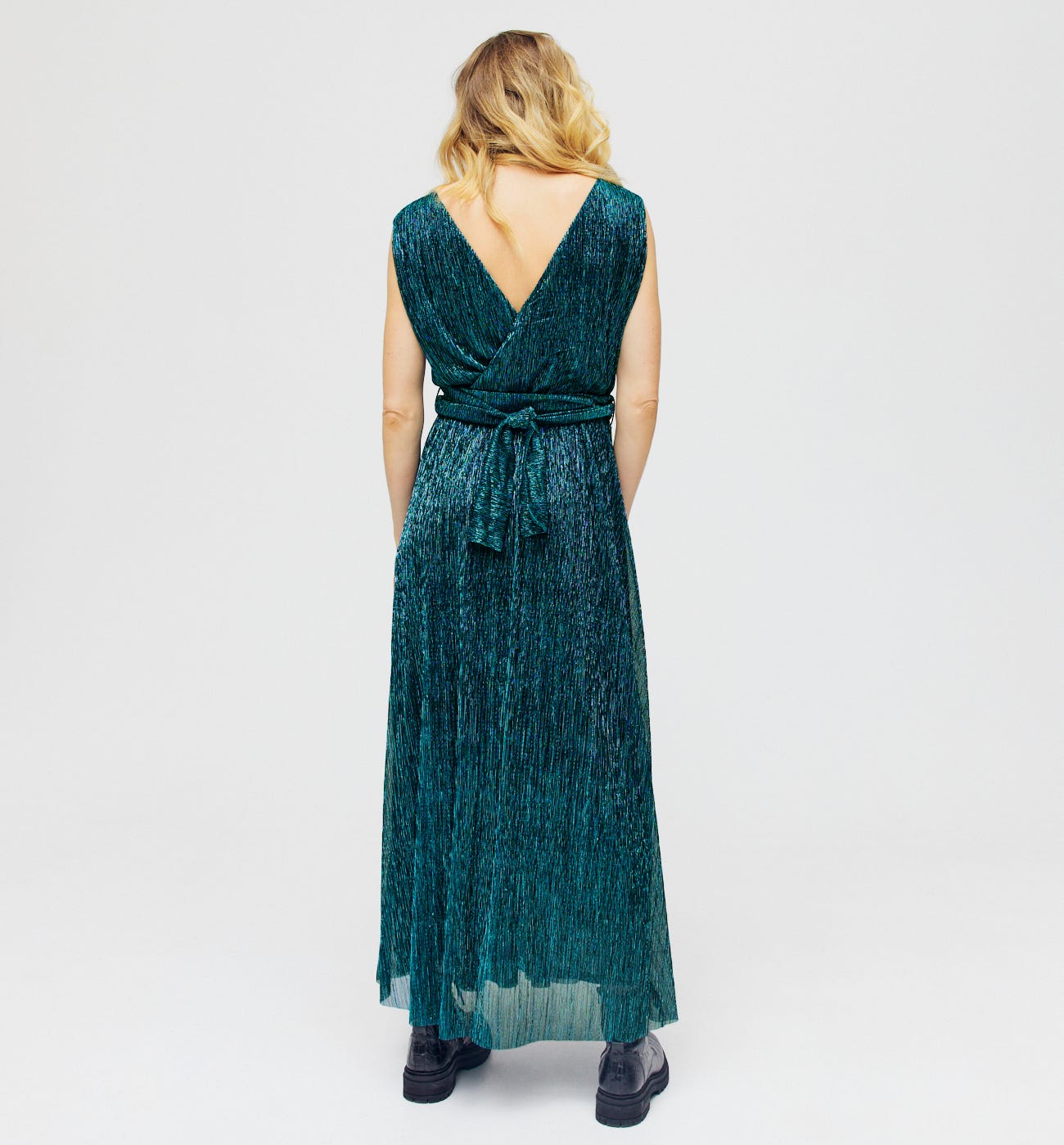 Longue robe lamée Femme