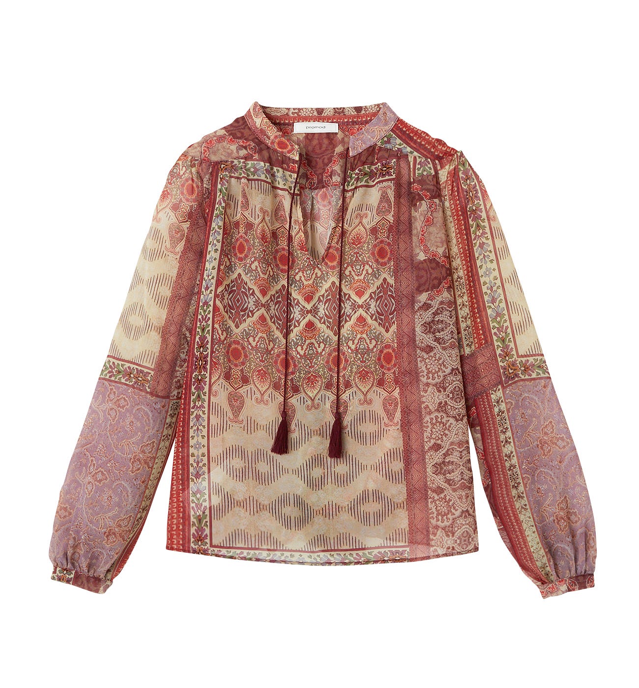 Blusa in voile fantasia