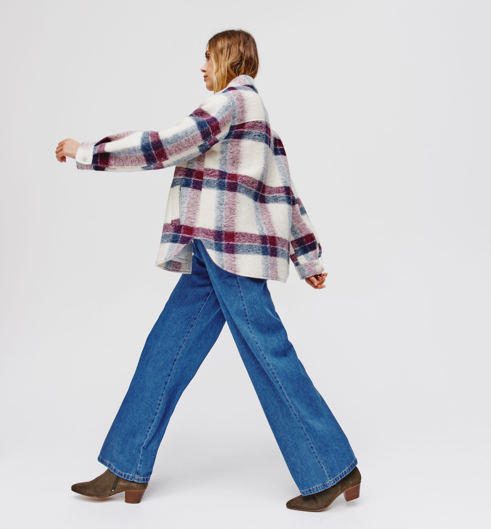 Wool-blend overshirt