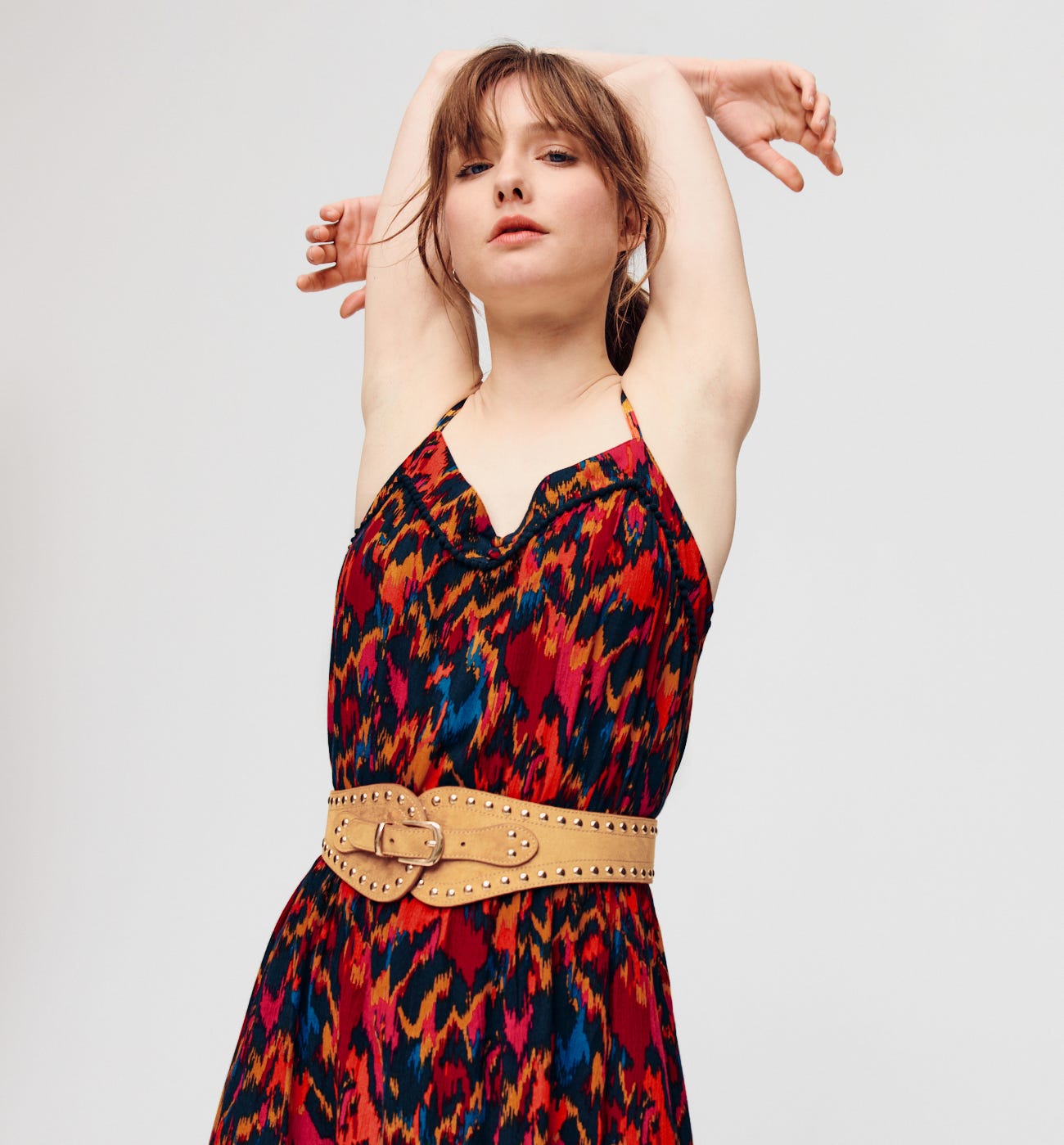 Longue robe SUZANNE by Promod Imprimé marine