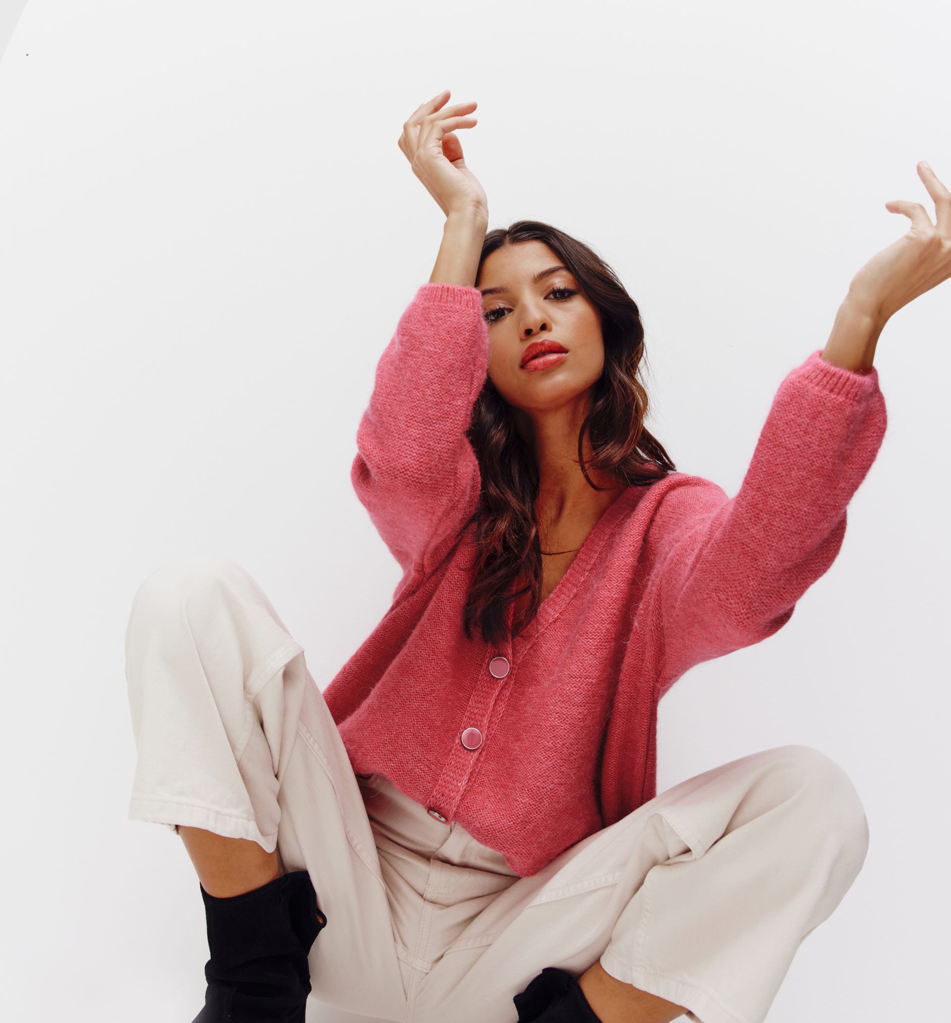 Cardigan fronte/retro