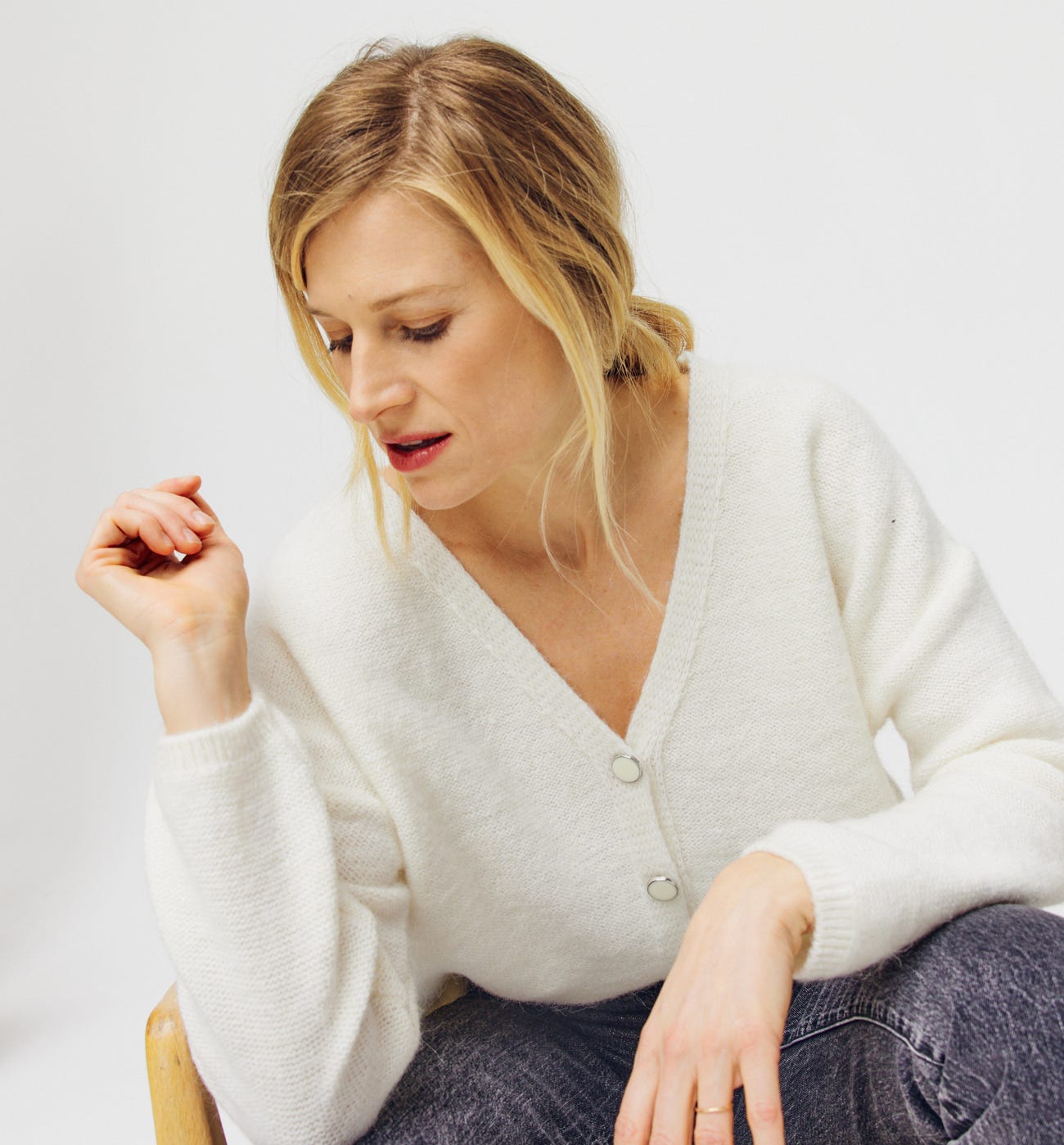 Cardigan fronte/retro