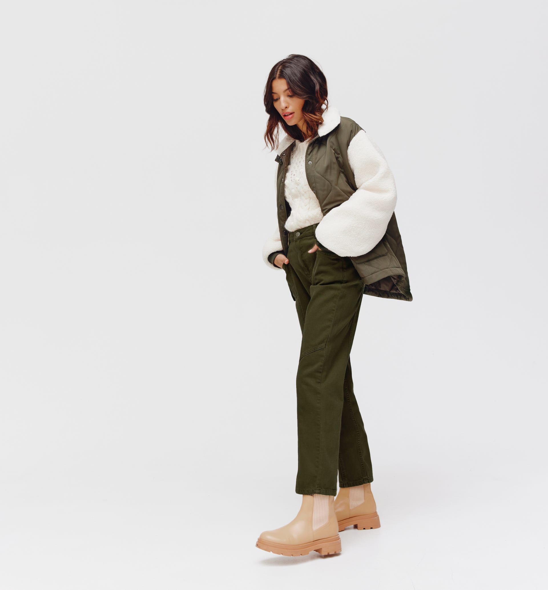 Farbige Mom-Jeans MARCEL