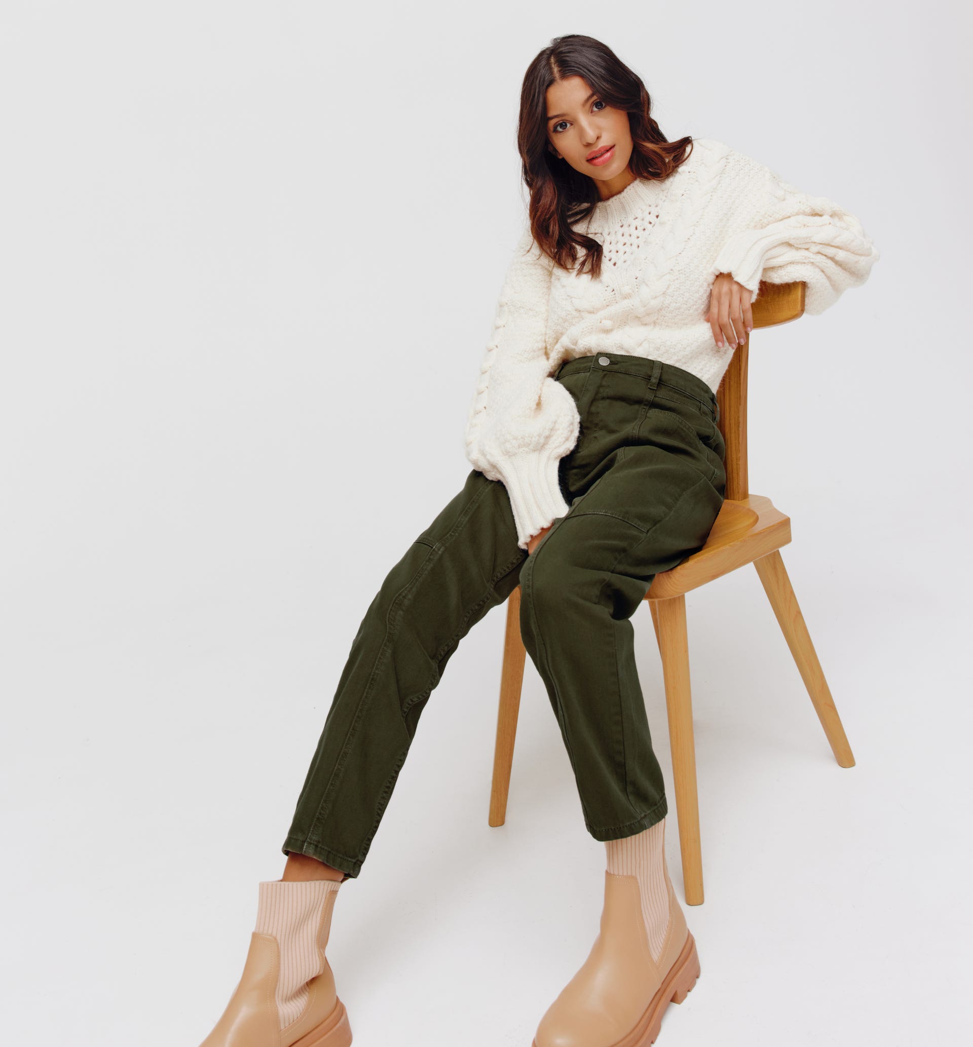 Farbige Mom-Jeans MARCEL