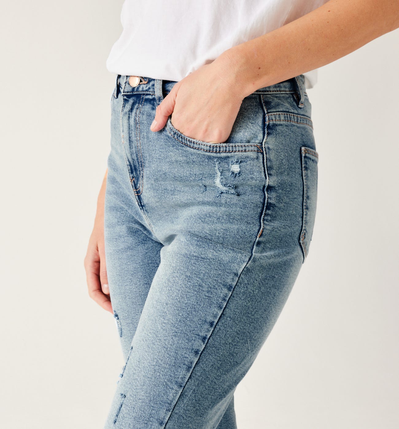 Jean mom talle alto MARCEL