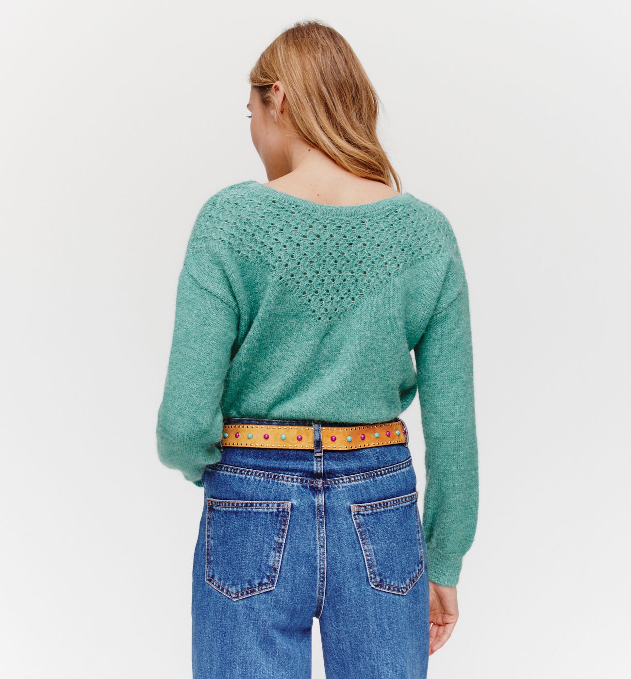 Maglia scollo V fronte/retro
