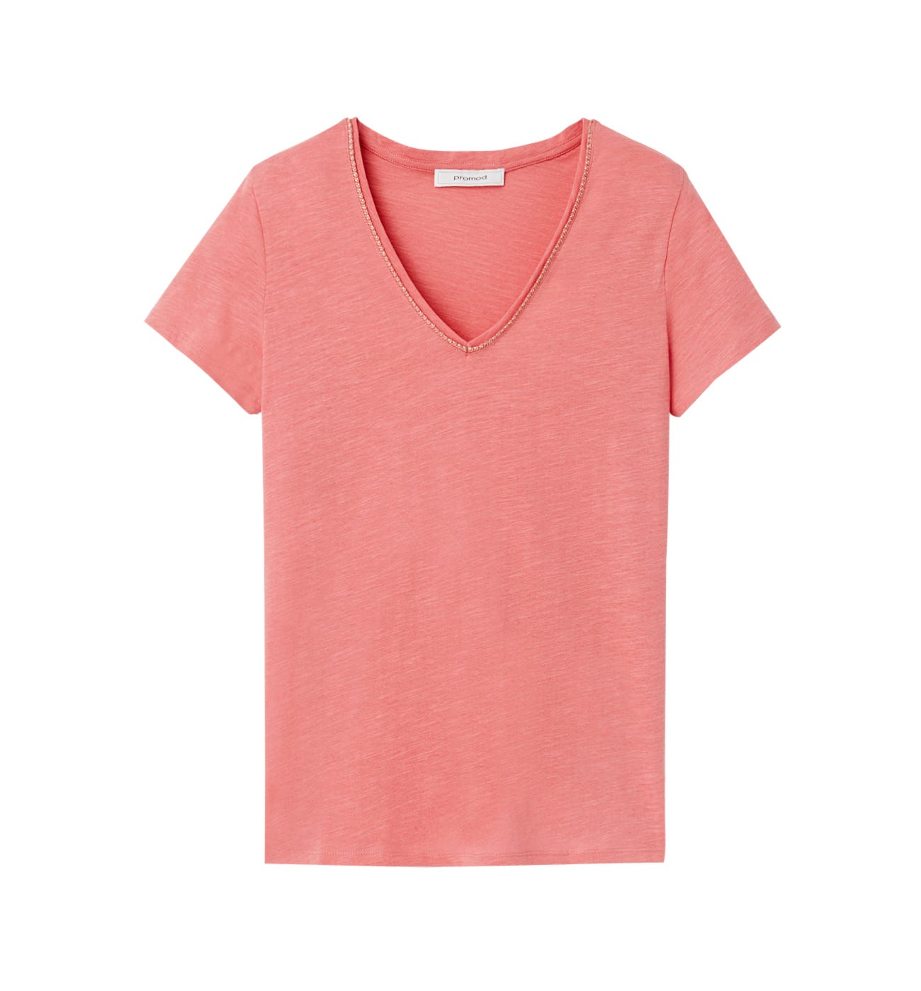 V-neckline top