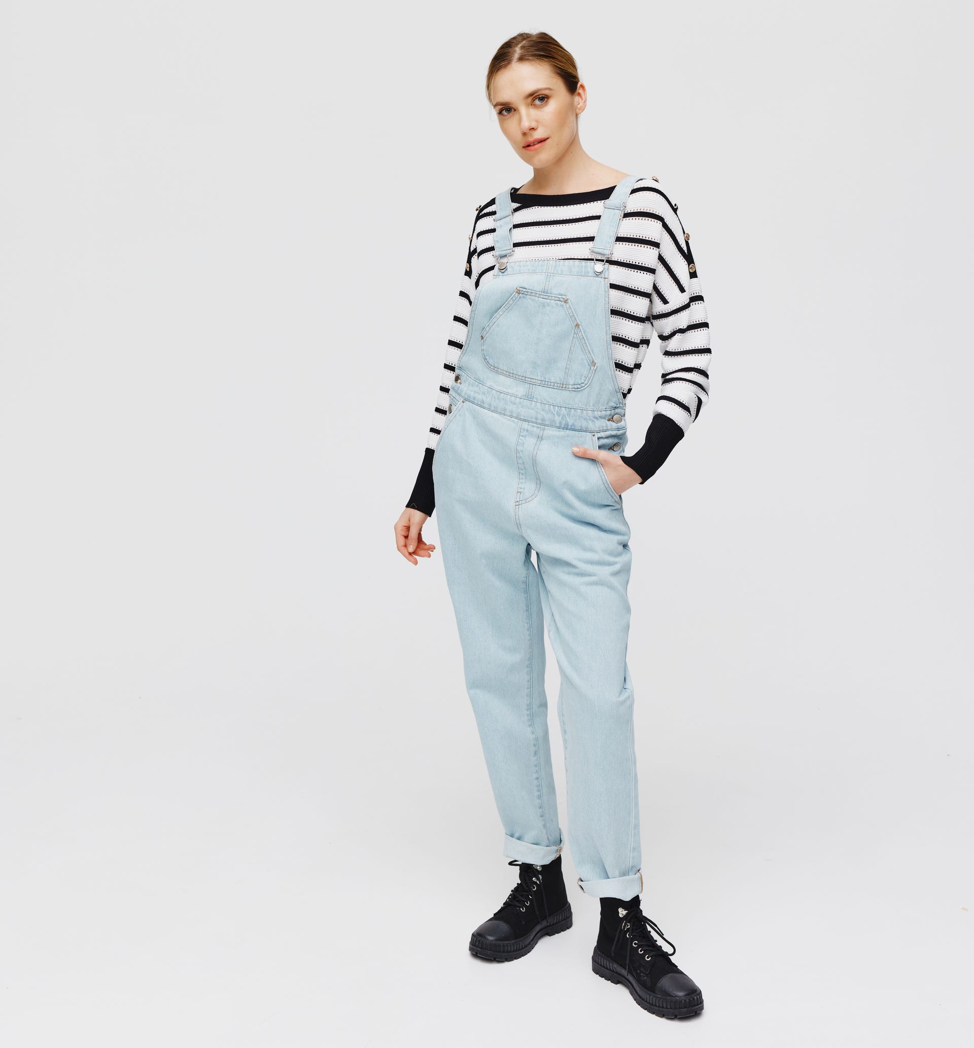 Denim dungarees