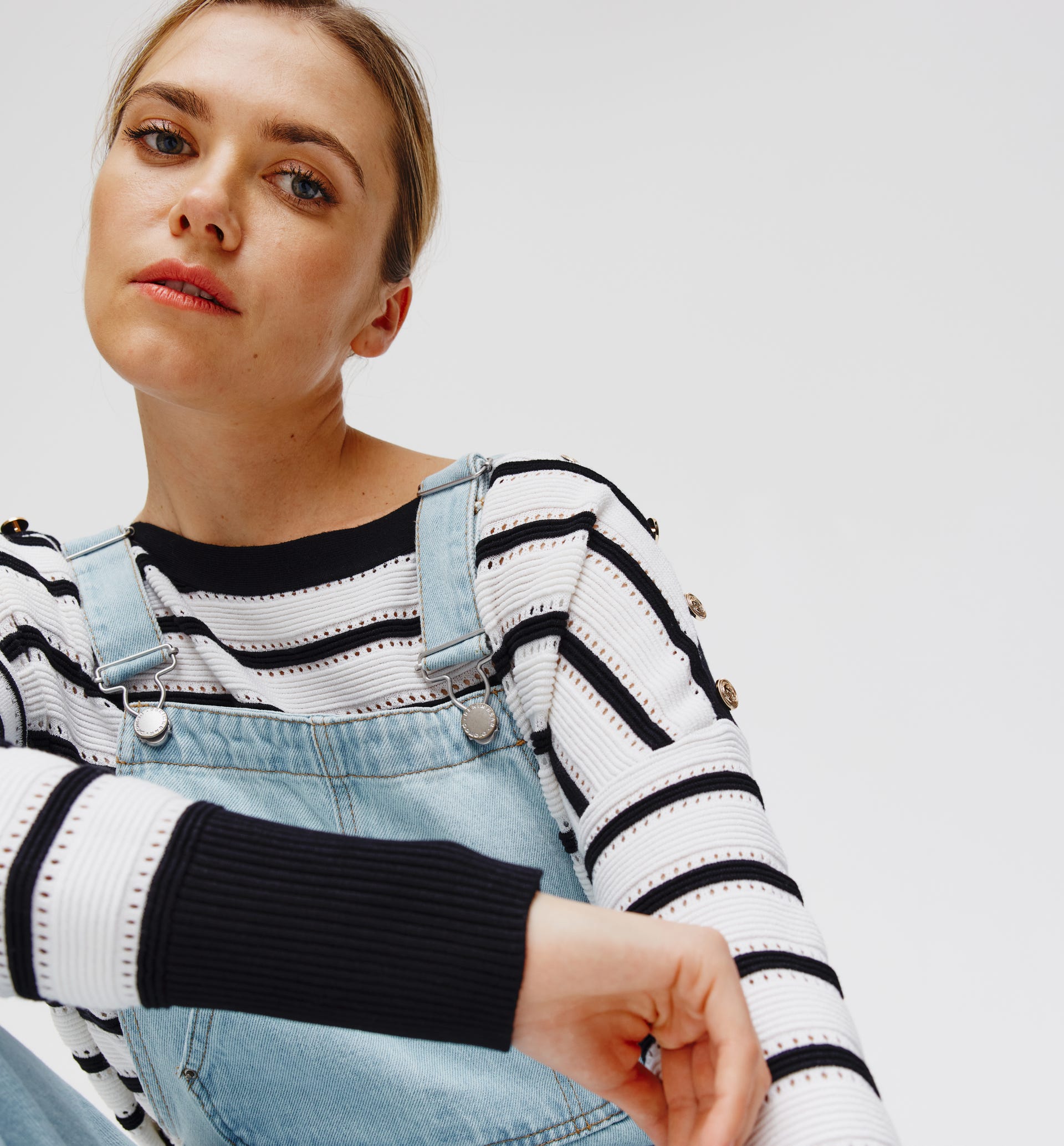 Denim dungarees