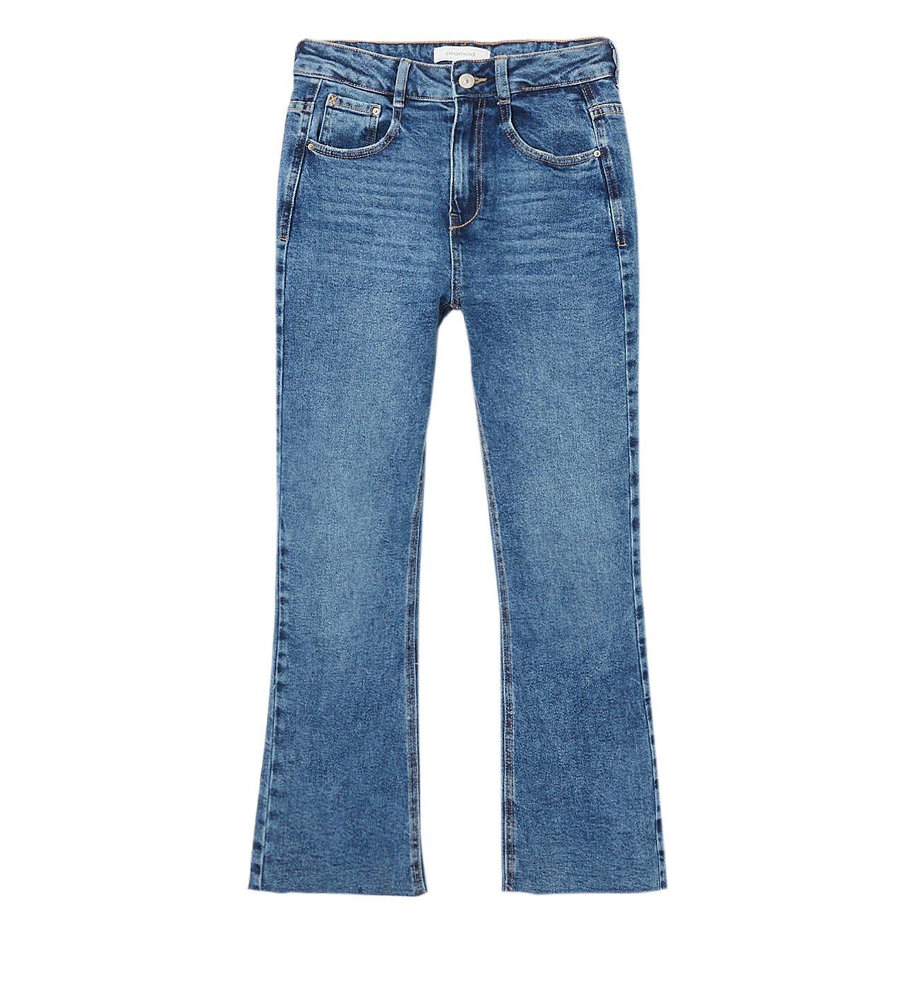 Jean flare raw cut