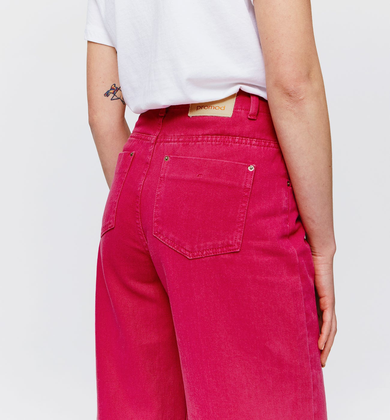 Pantaloni morbidi a vita alta