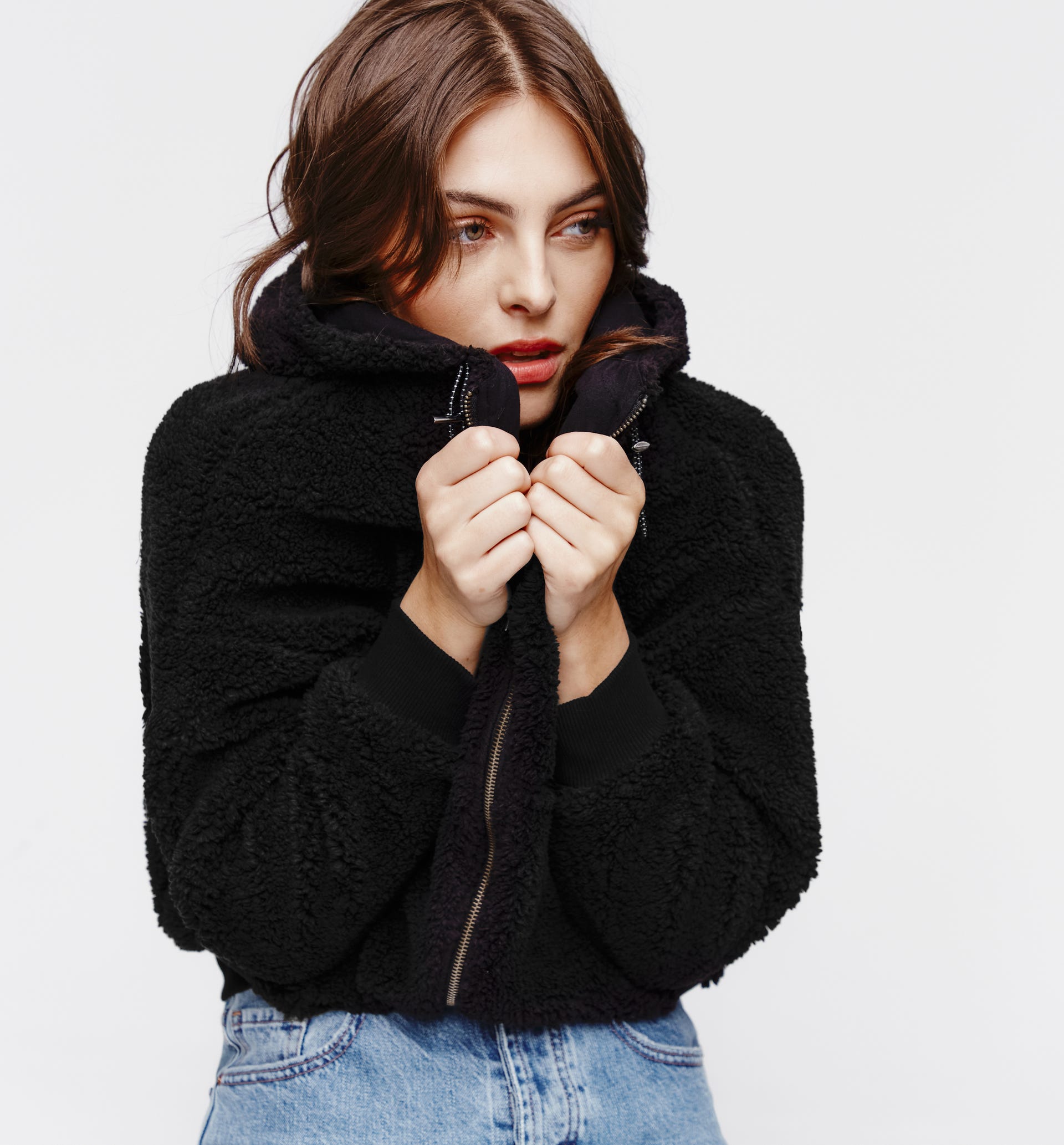 Jacke aus Kuschel-Fleece
