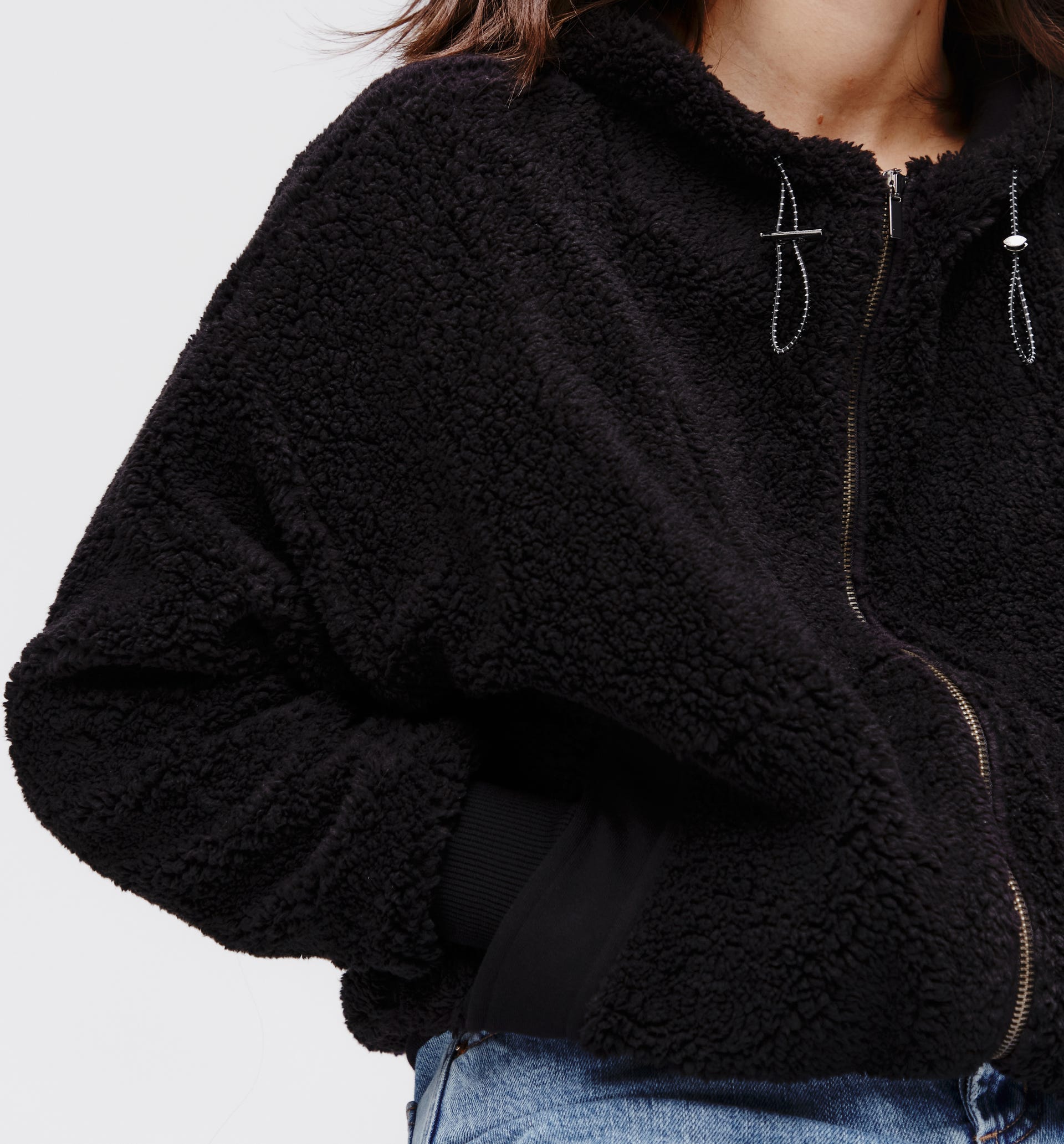 Jacke aus Kuschel-Fleece