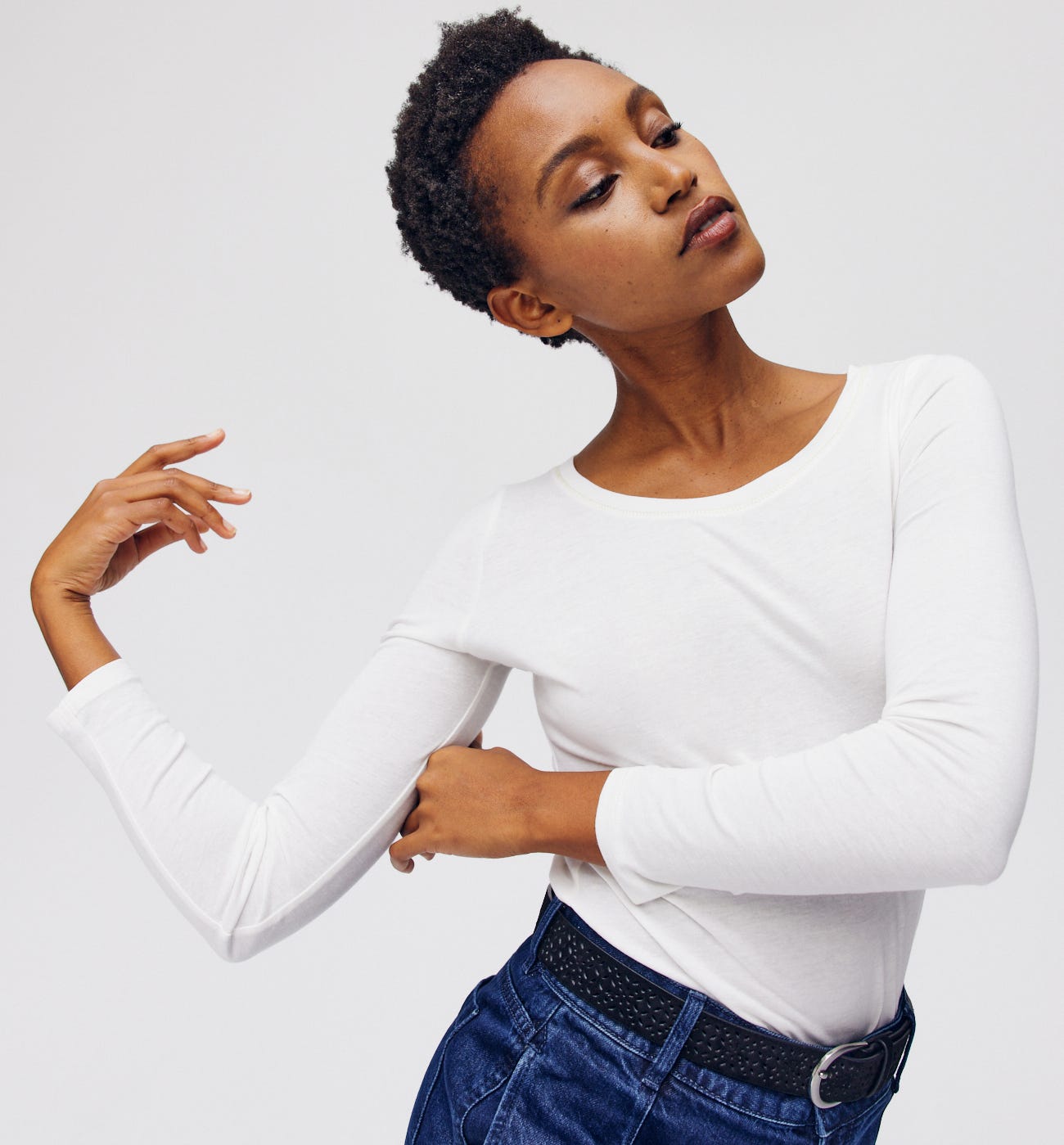 Round-neck top