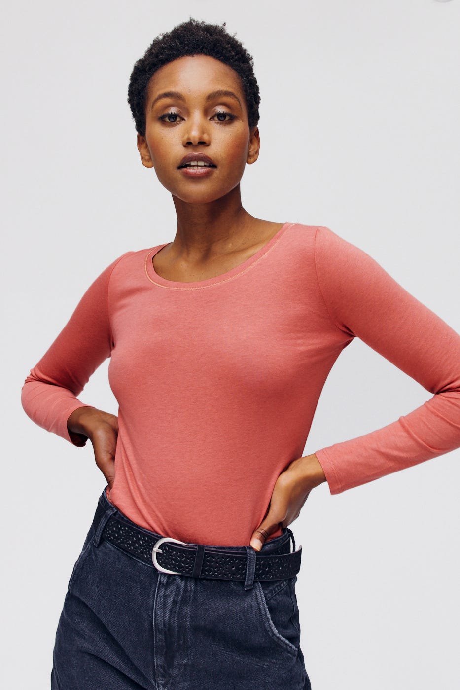 Round-neck top