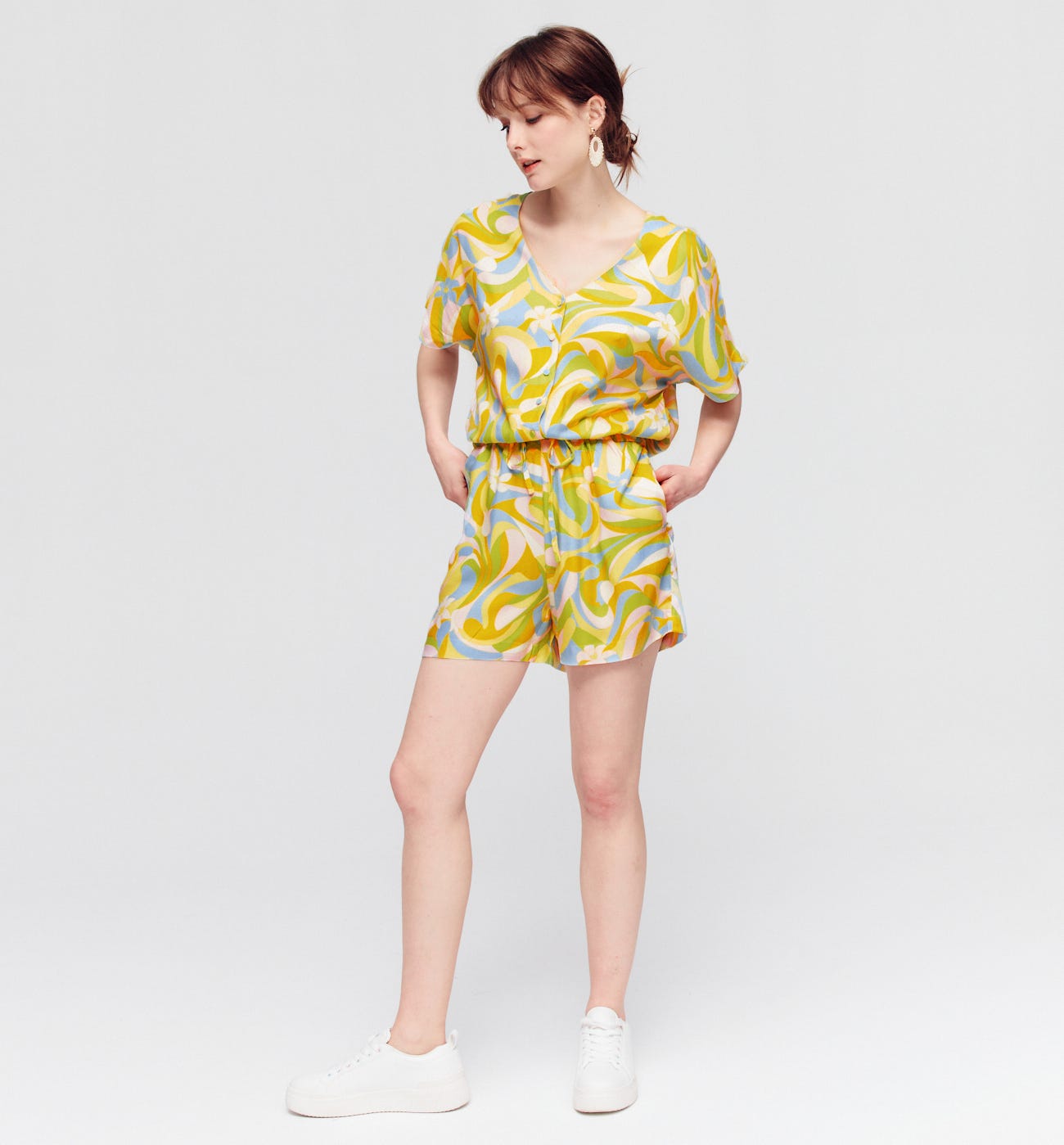 Mono corto estampado