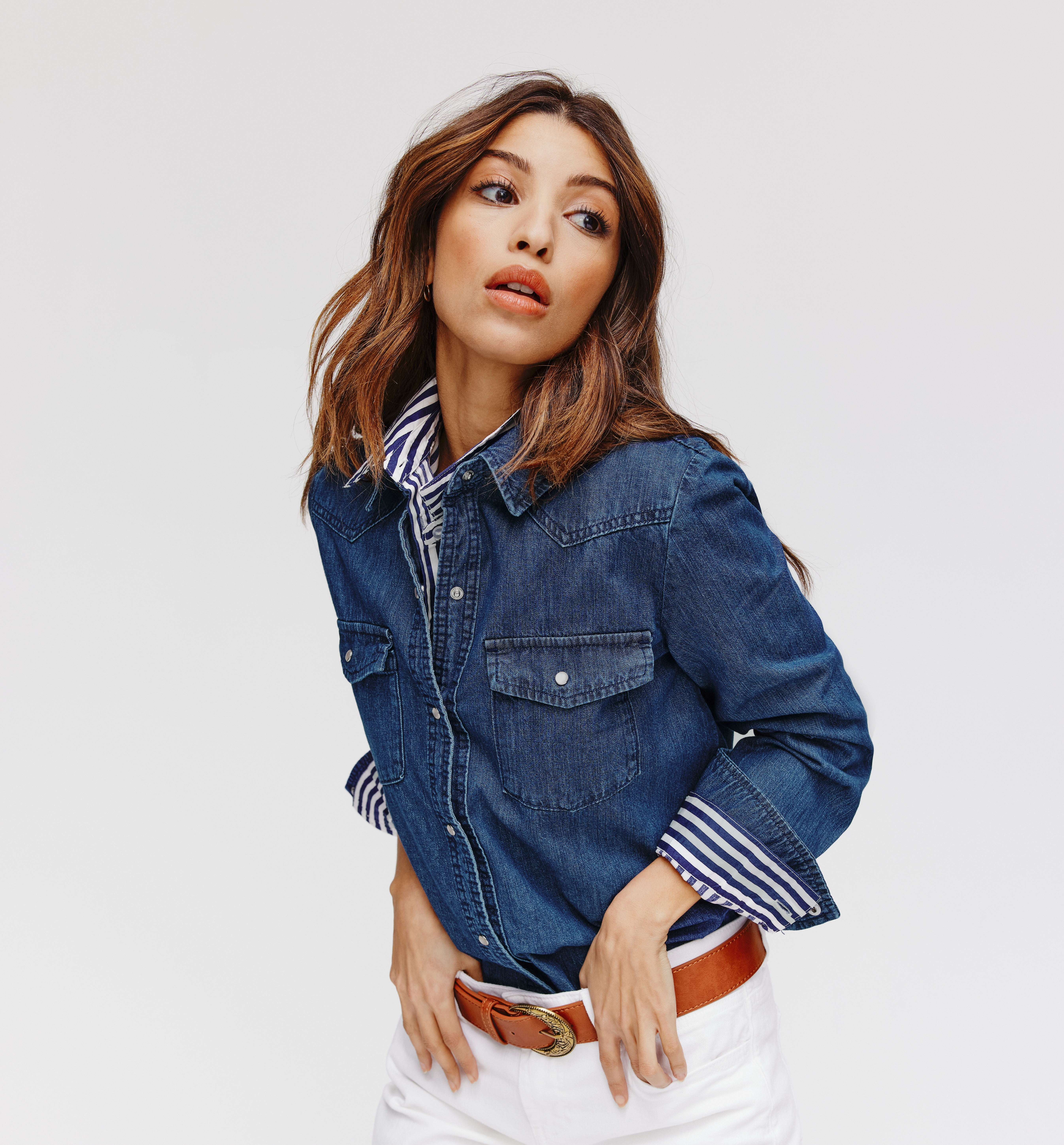 Chemise en jean Femme - Jean brut