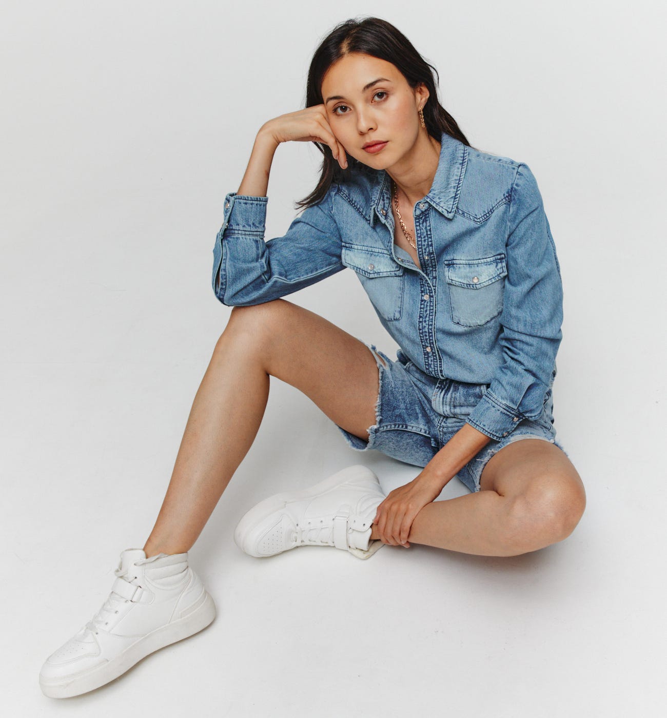 Jeansbluse