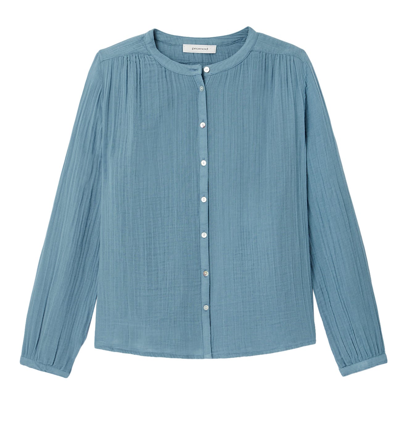 Cotton gauze shirt Grey