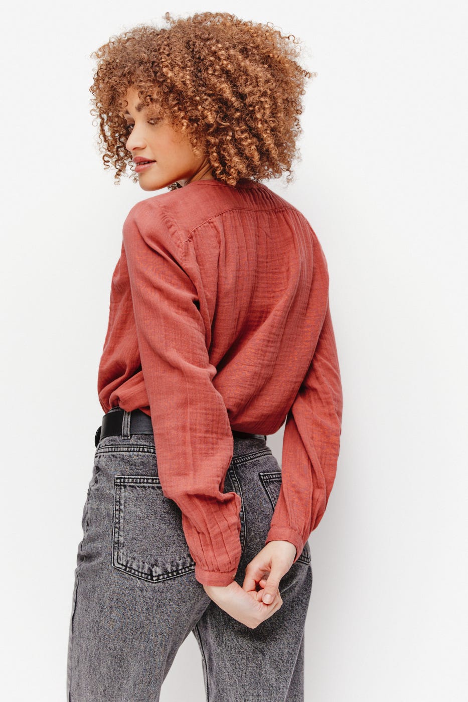 Cotton gauze shirt