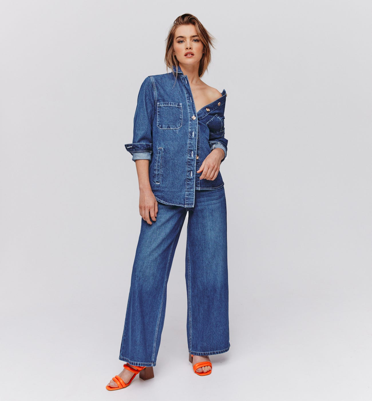 Overshirt in denim