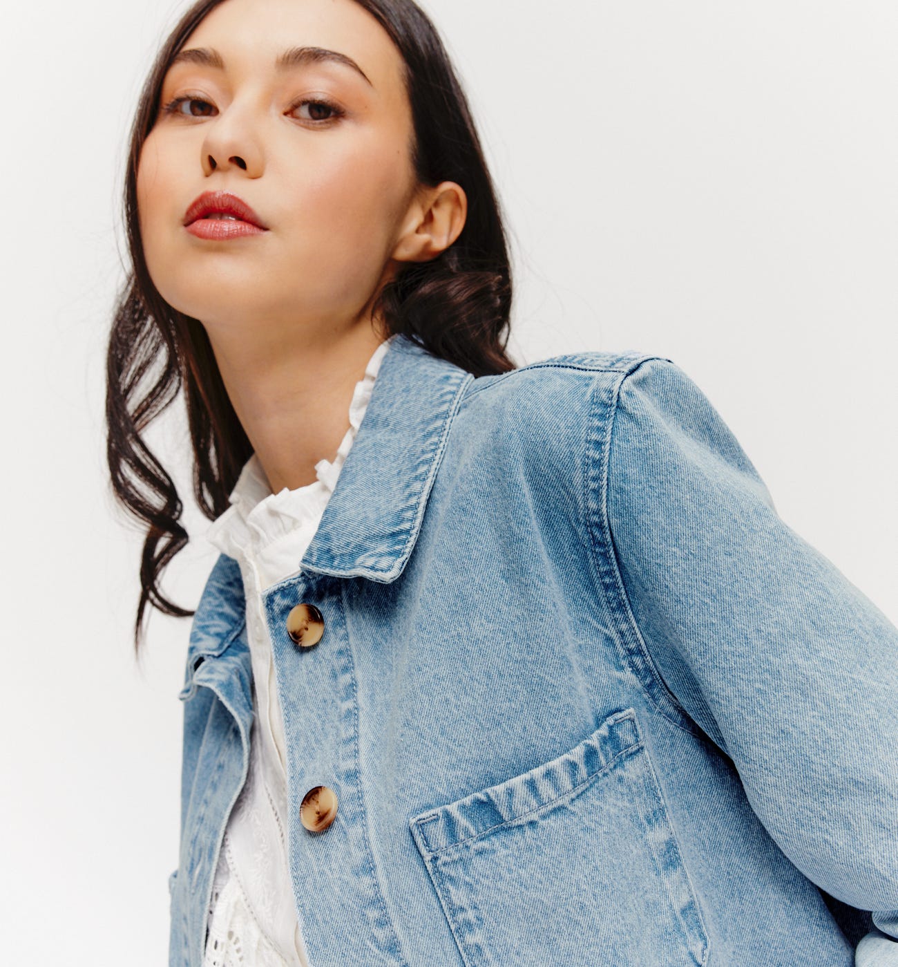 Jeans-Hemdjacke