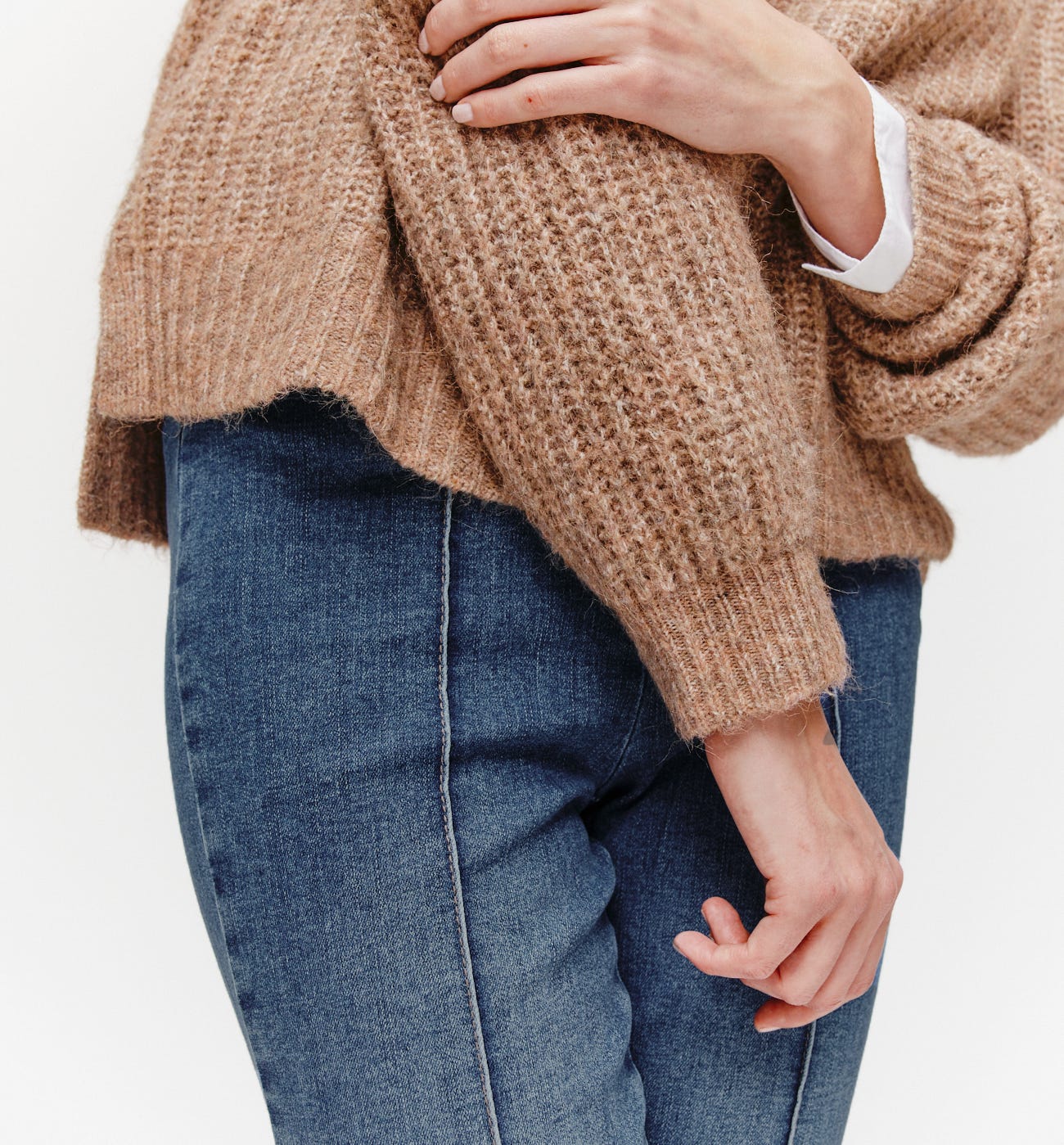 Jeans skinny cucitura gamba