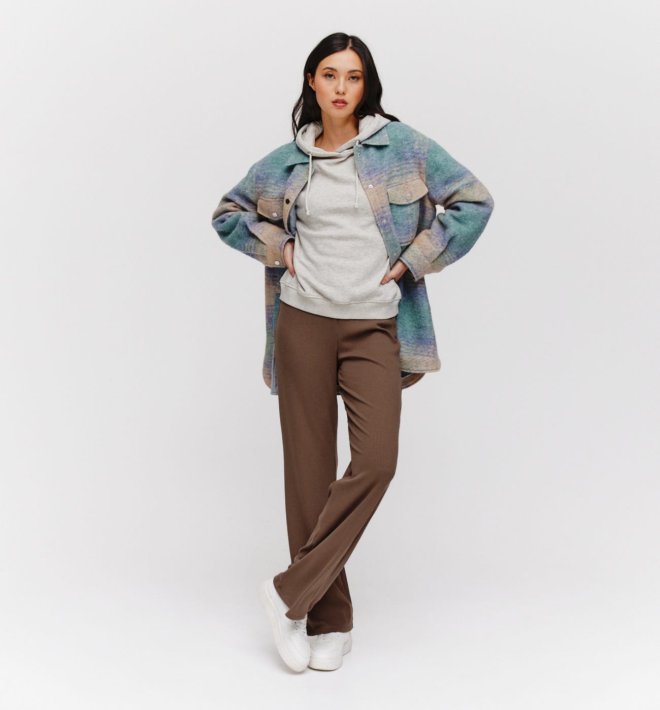 Pantalon en jersey côtelé