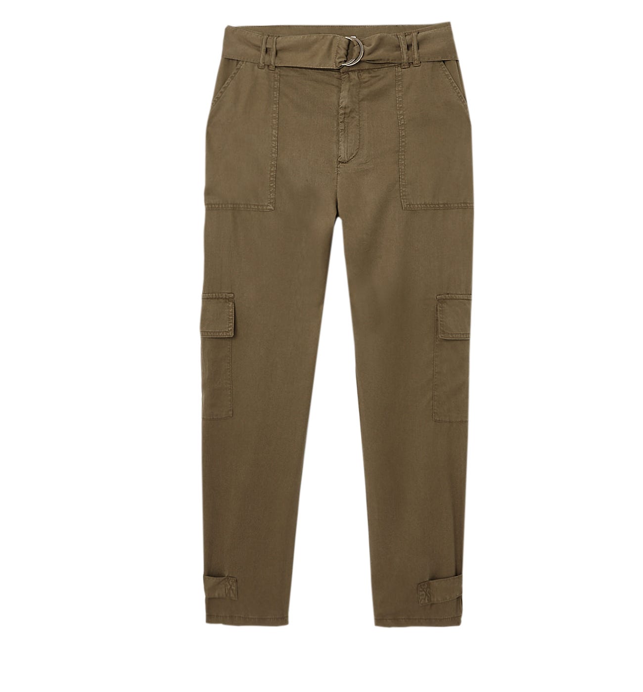 Pantalon cargo en lyocell