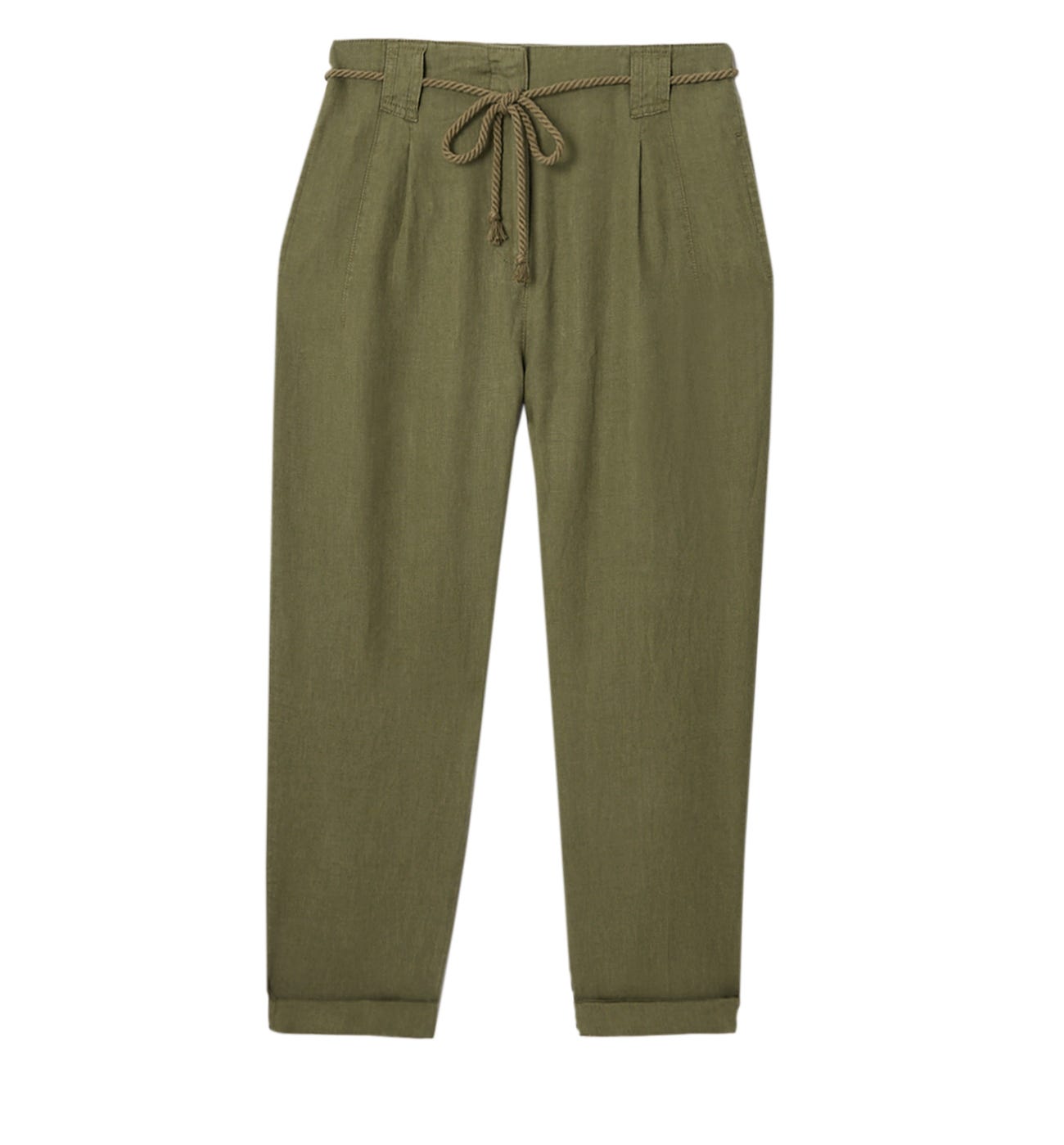 Pantalón de lino talle alto