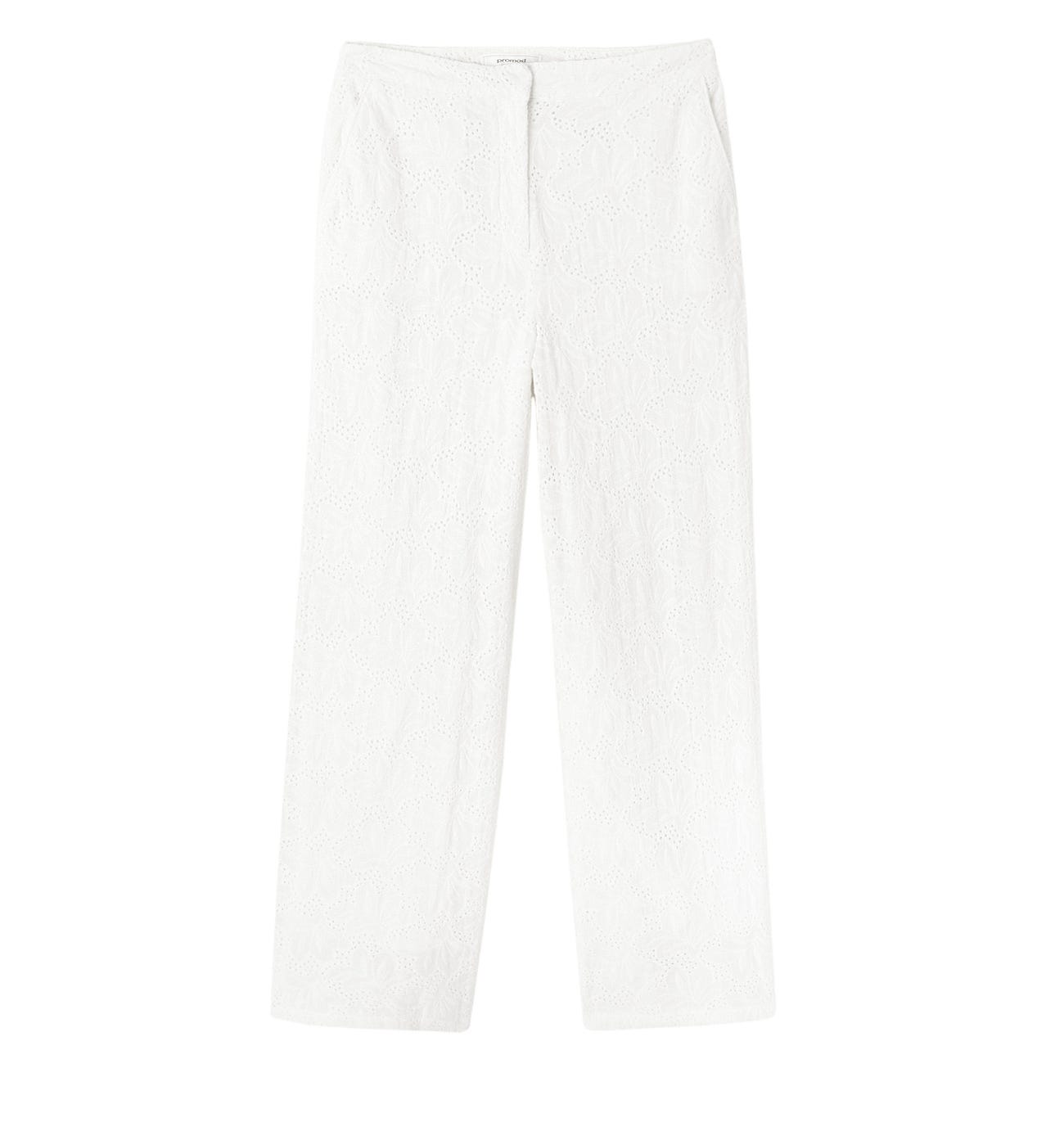 Broderie anglaise trousers