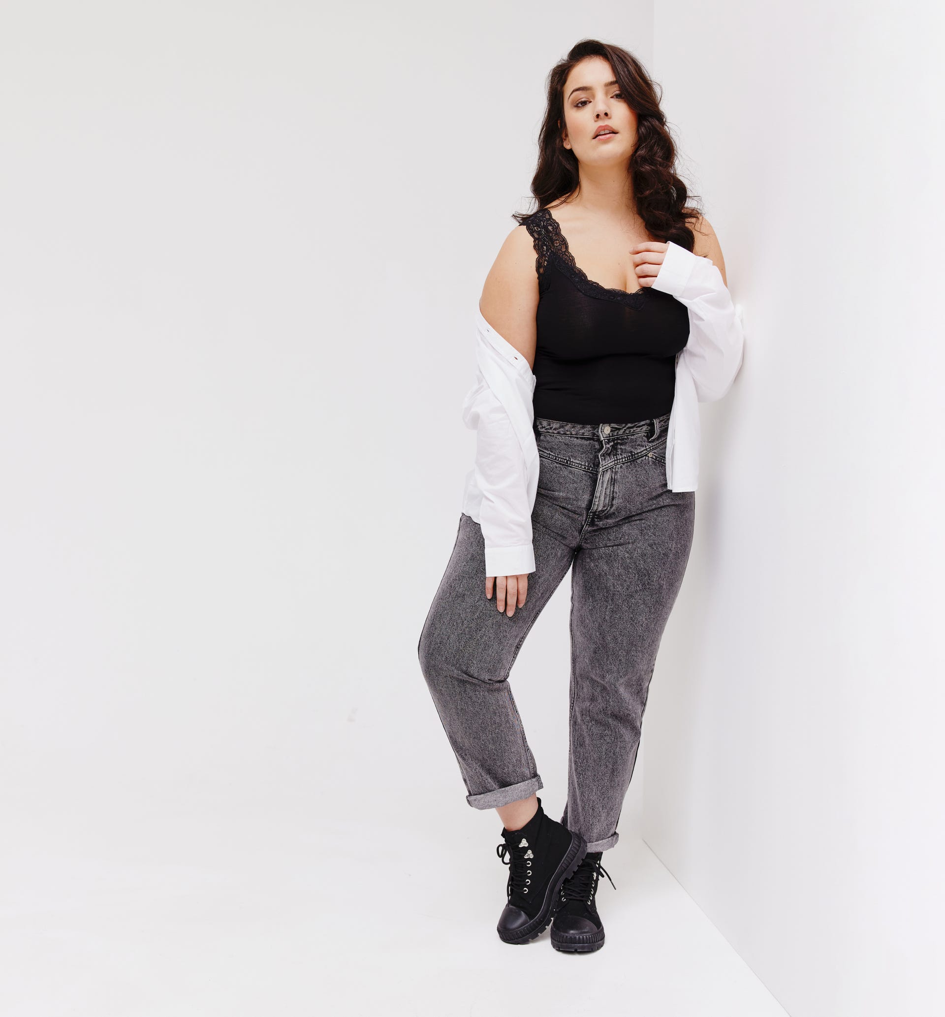 Top con spalline in pizzo