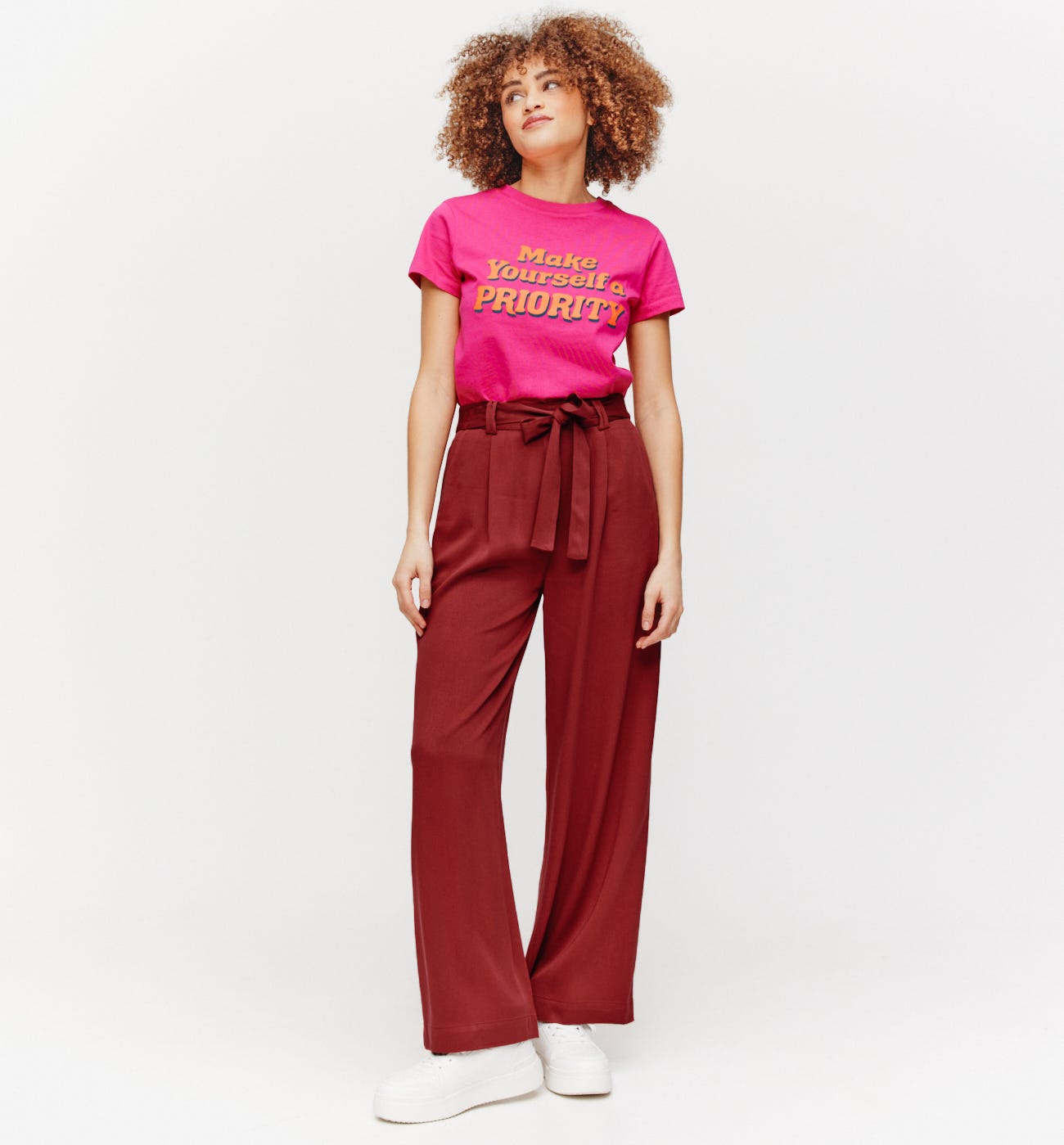 Pantalón ancho talle alto
