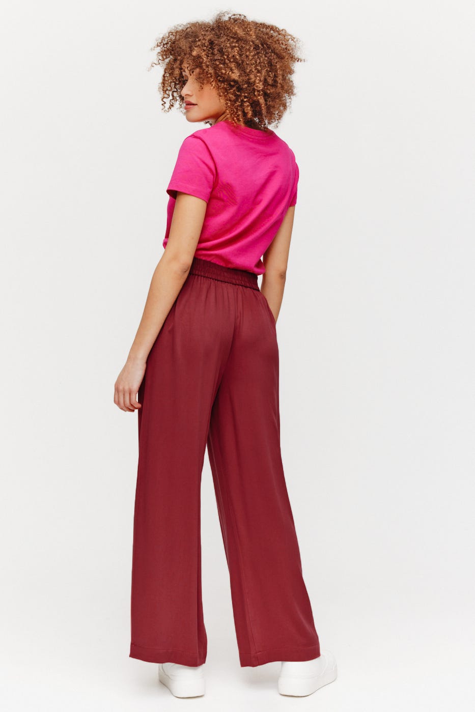High waist wideleg trousers