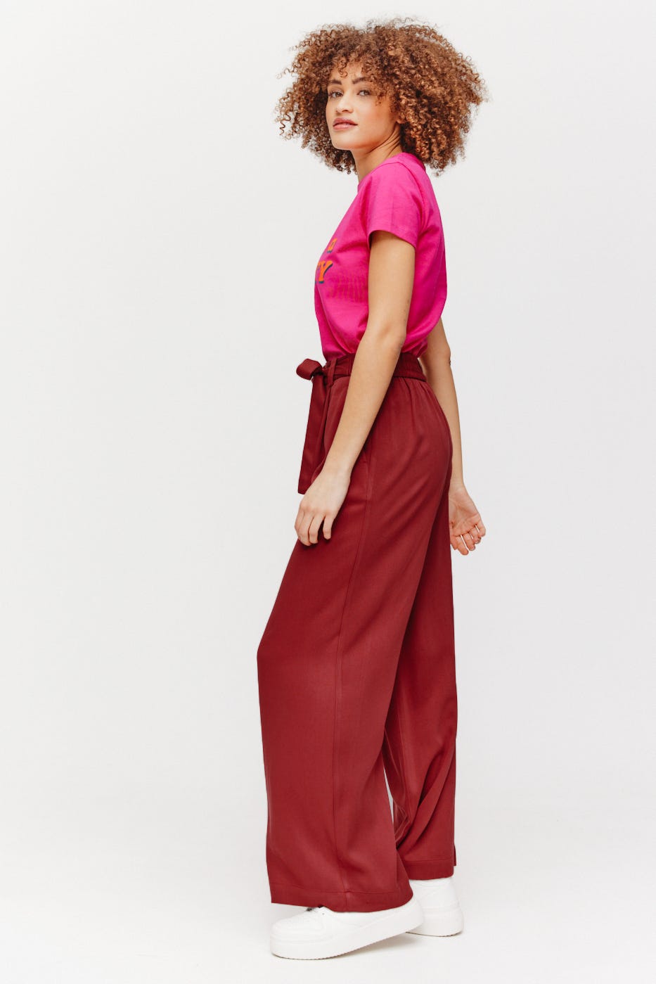 Pantalón ancho talle alto