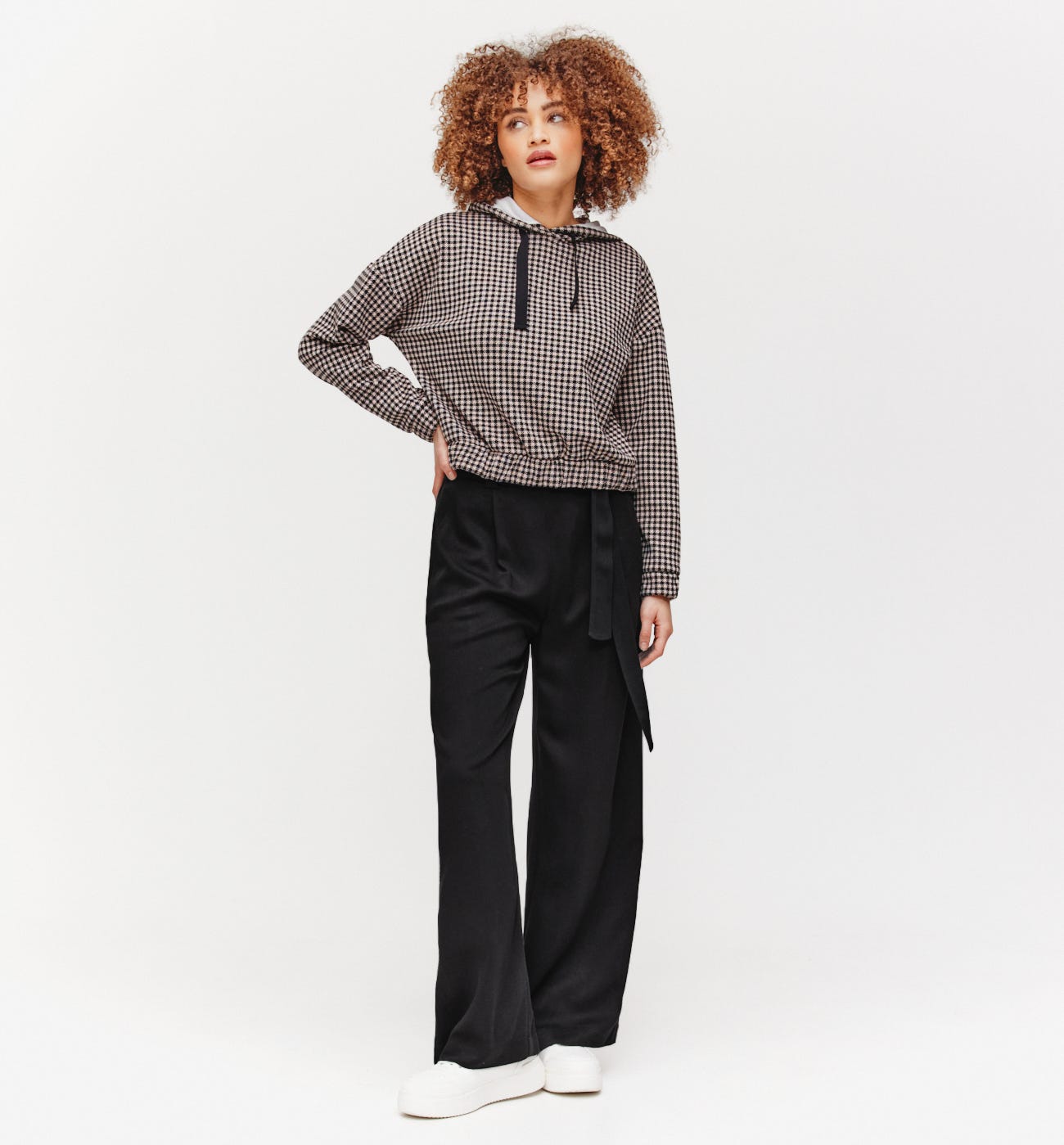 Pantalón ancho talle alto