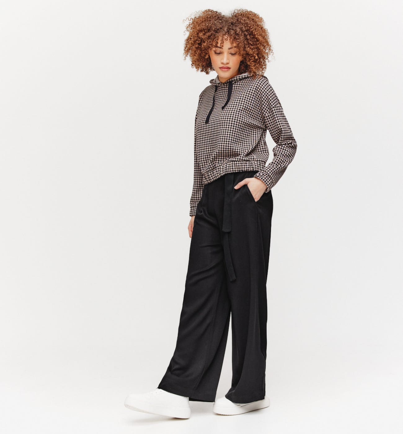 Pantalón ancho talle alto