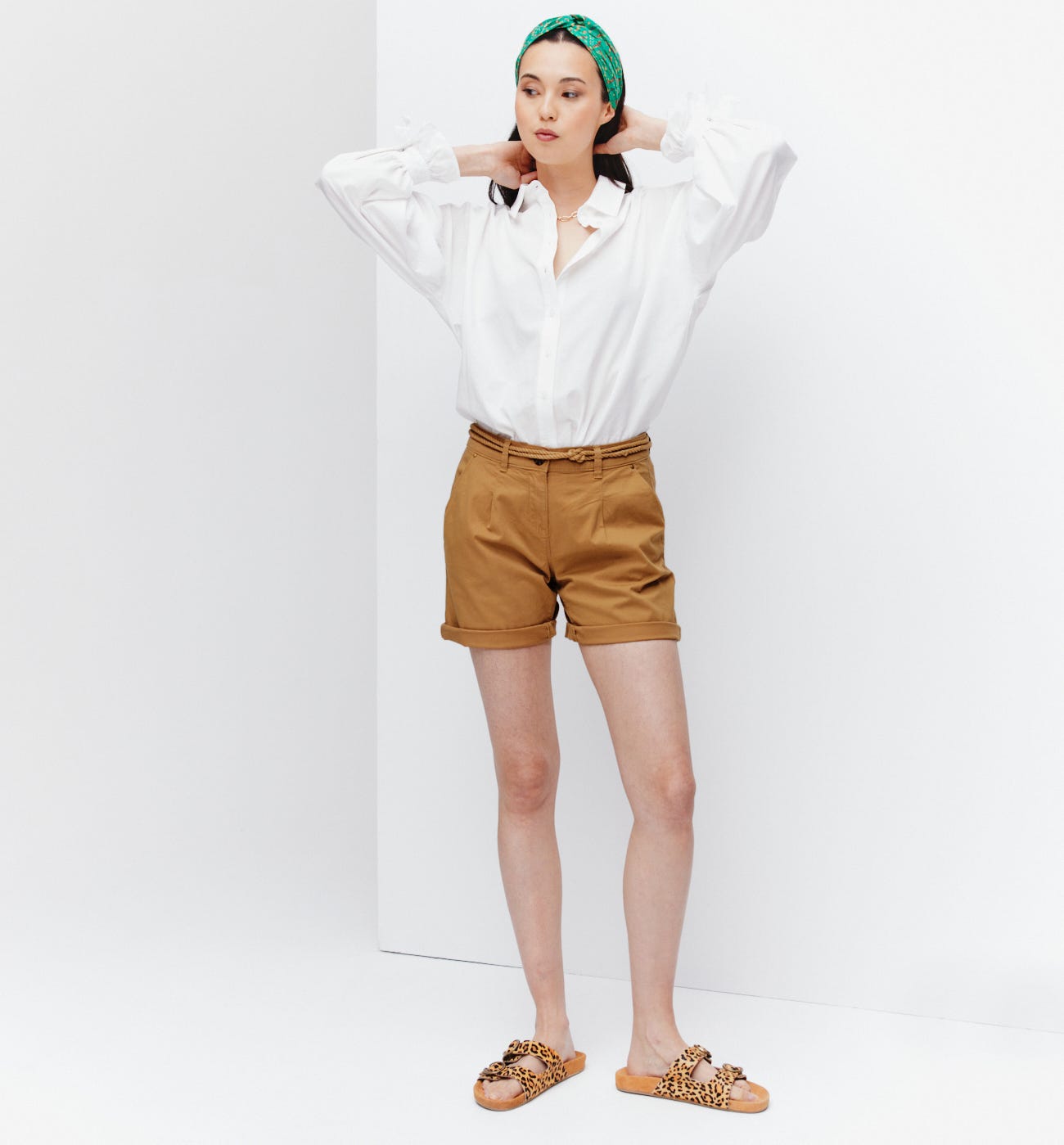 Short en coton Femme